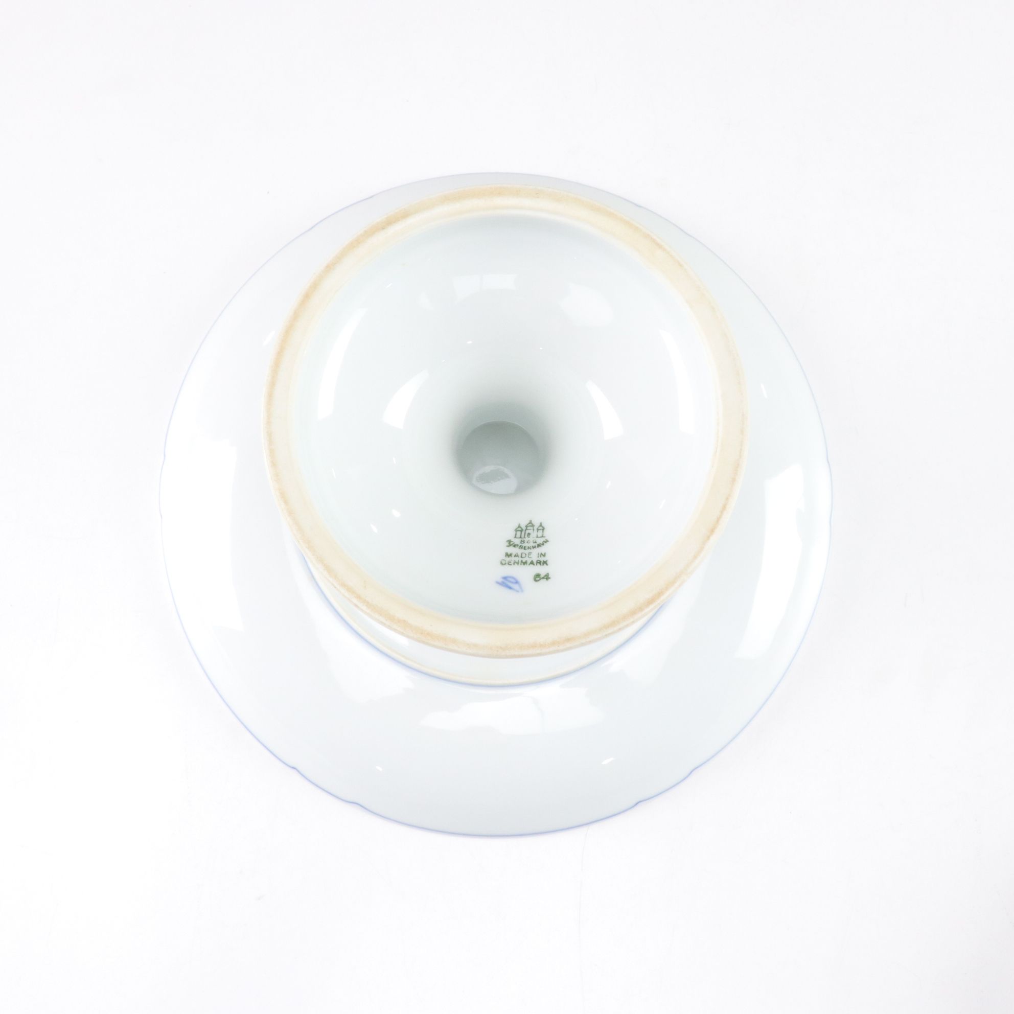 Delft Pedestal Plate & Other Porcelain Serveware