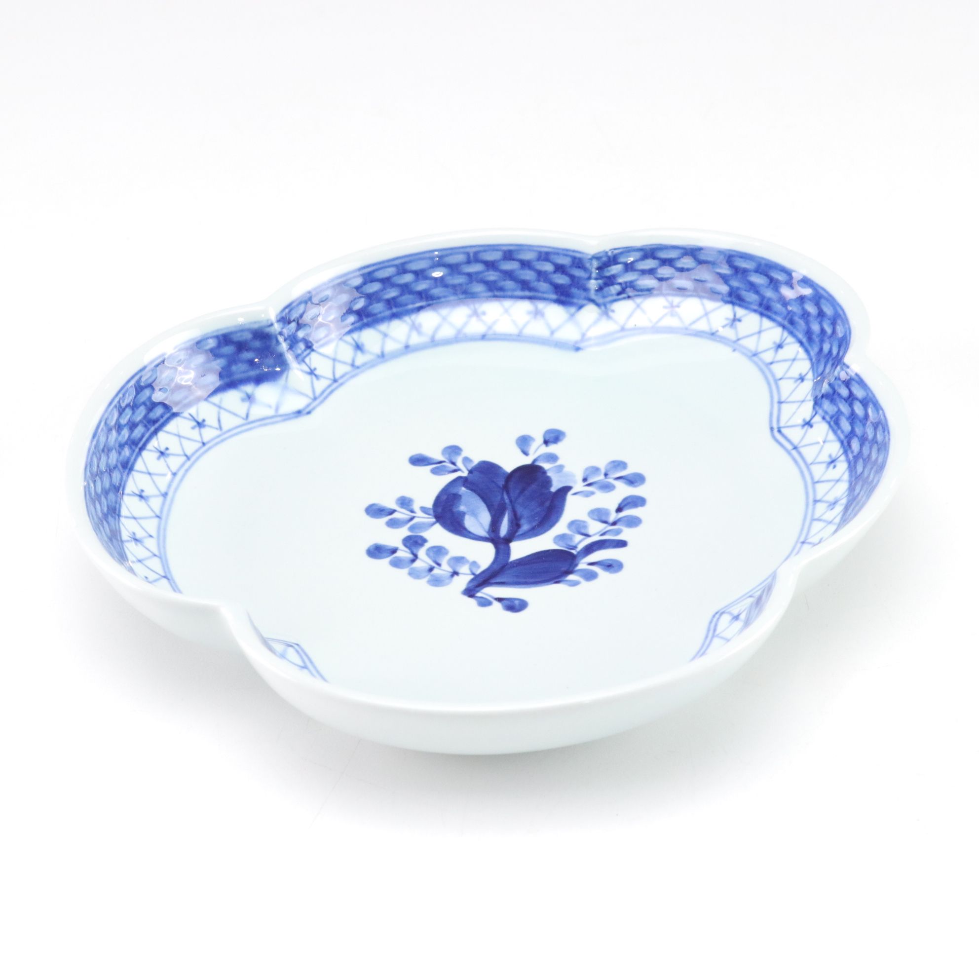 Delft Pedestal Plate & Other Porcelain Serveware