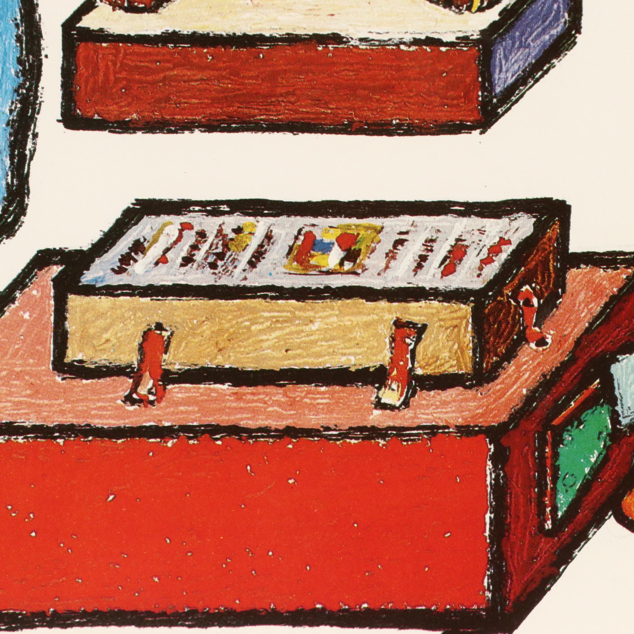 Jovan Obican Folk Offset Lithograph, 1987