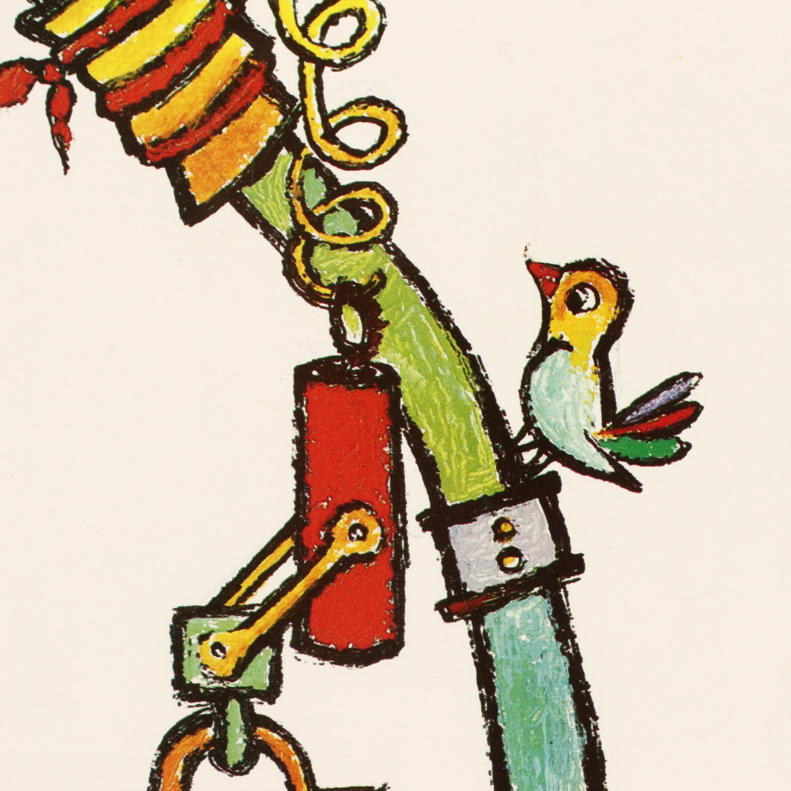 Jovan Obican Folk Offset Lithograph, 1987