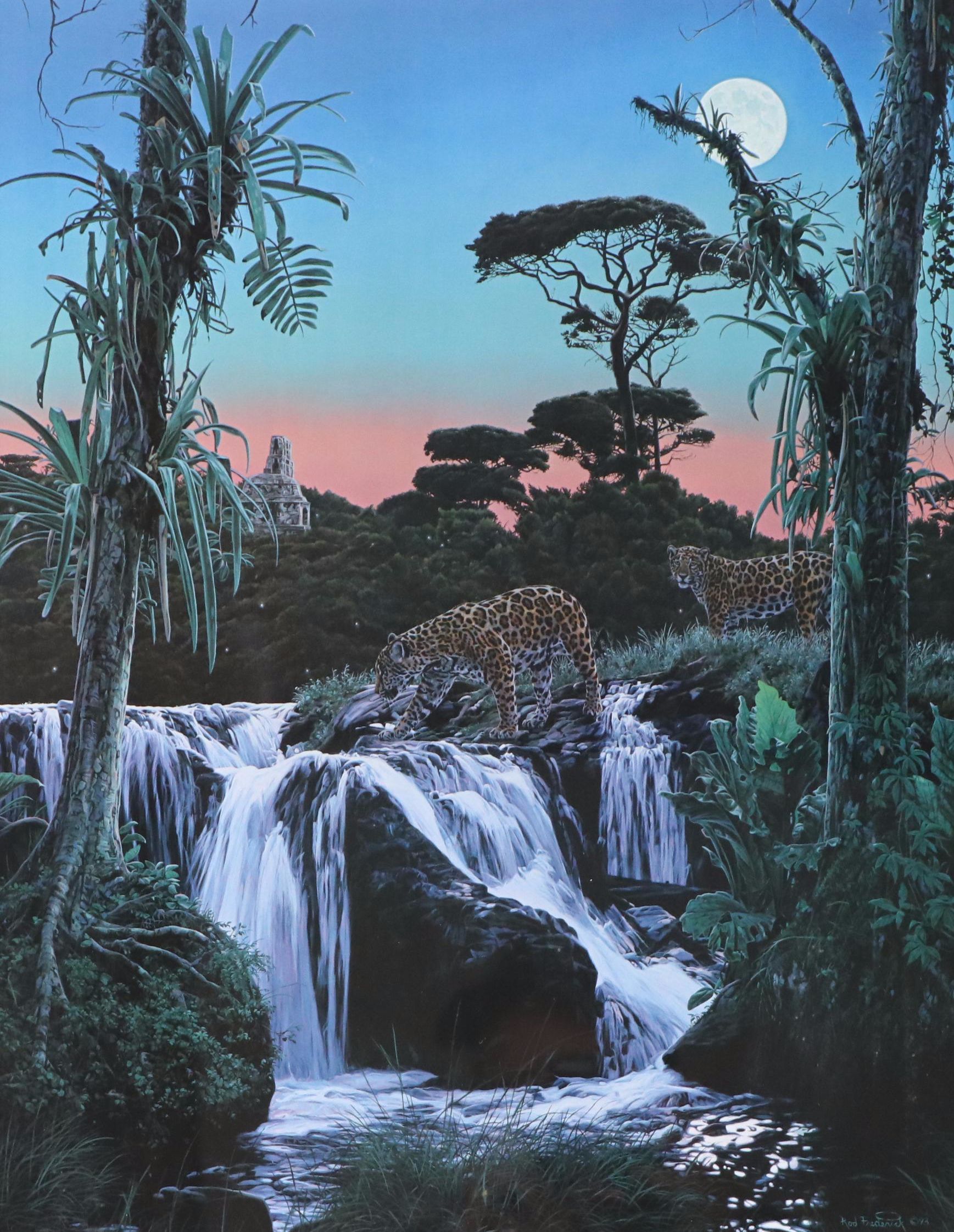 Offset Lithograph After Rod Frederick "Tropic Moon," Circa 1994