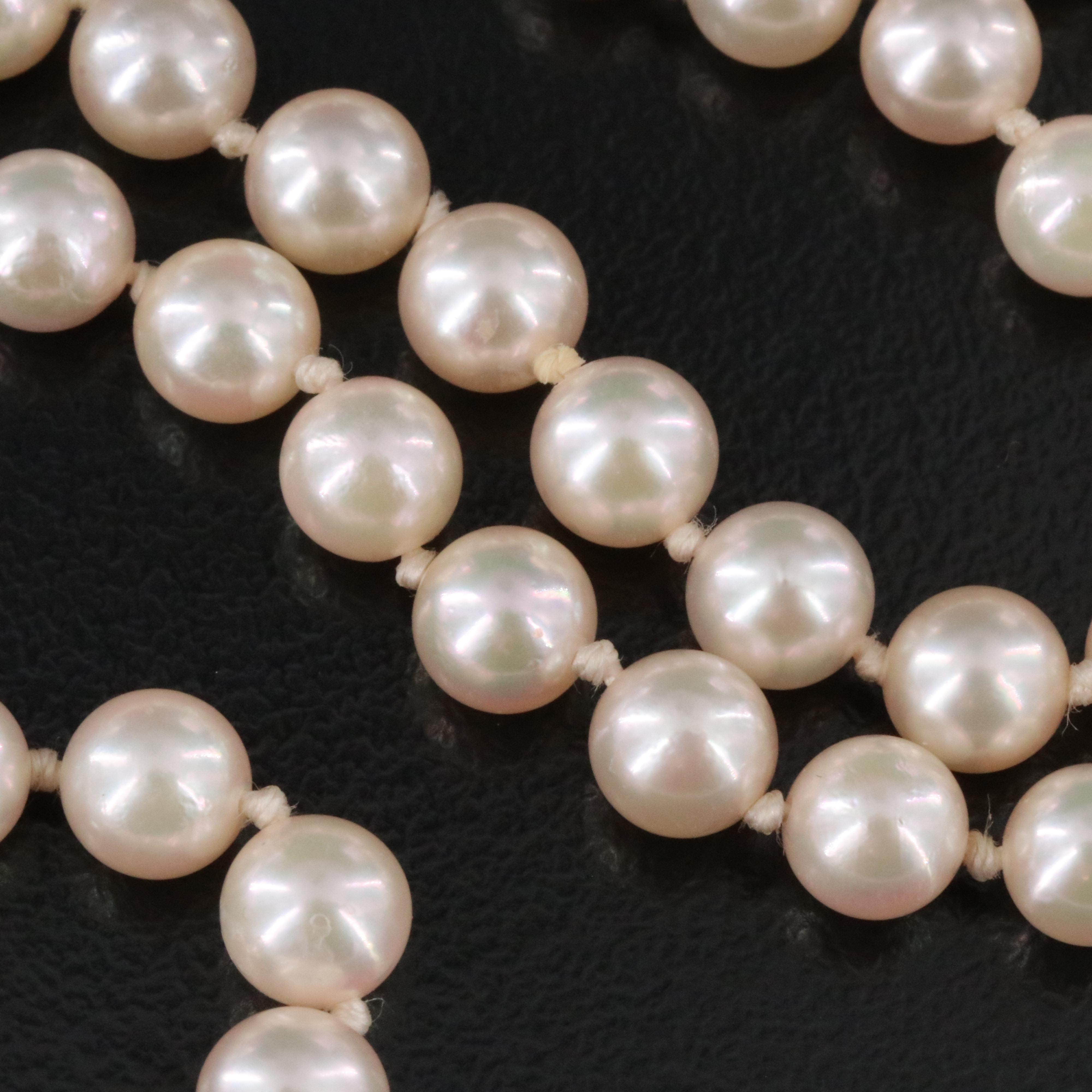 Pearl Necklace with 14K Clasp