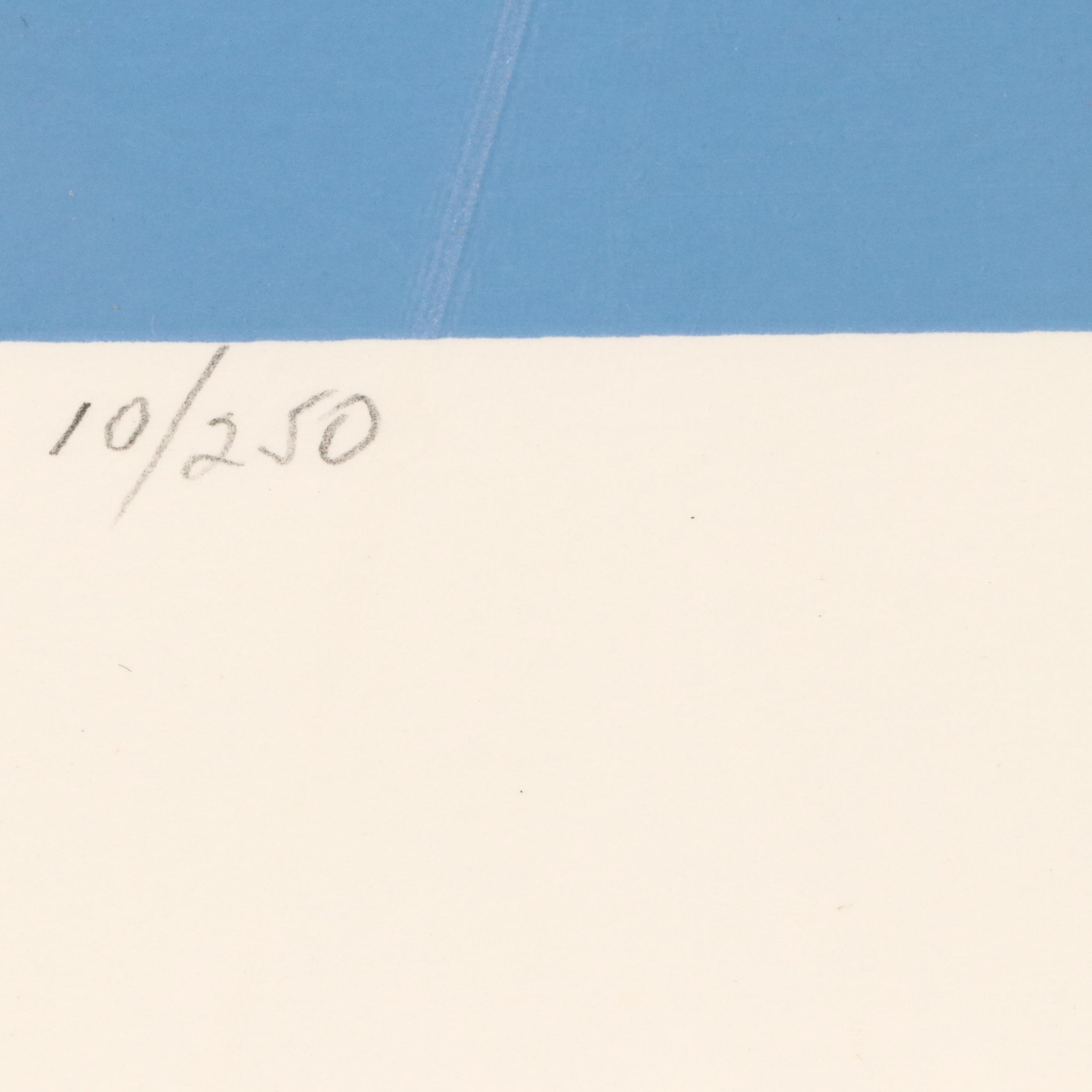 Lydie Egosi Modern Judaic Serigraph "Bar Mitzvah"