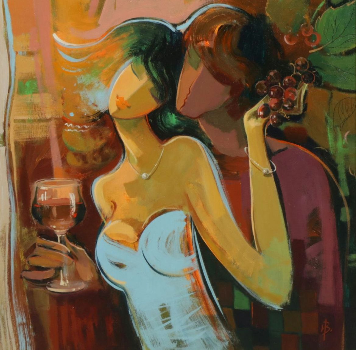 Irina Velcova Acrylic Painting "French Pearl," 2009