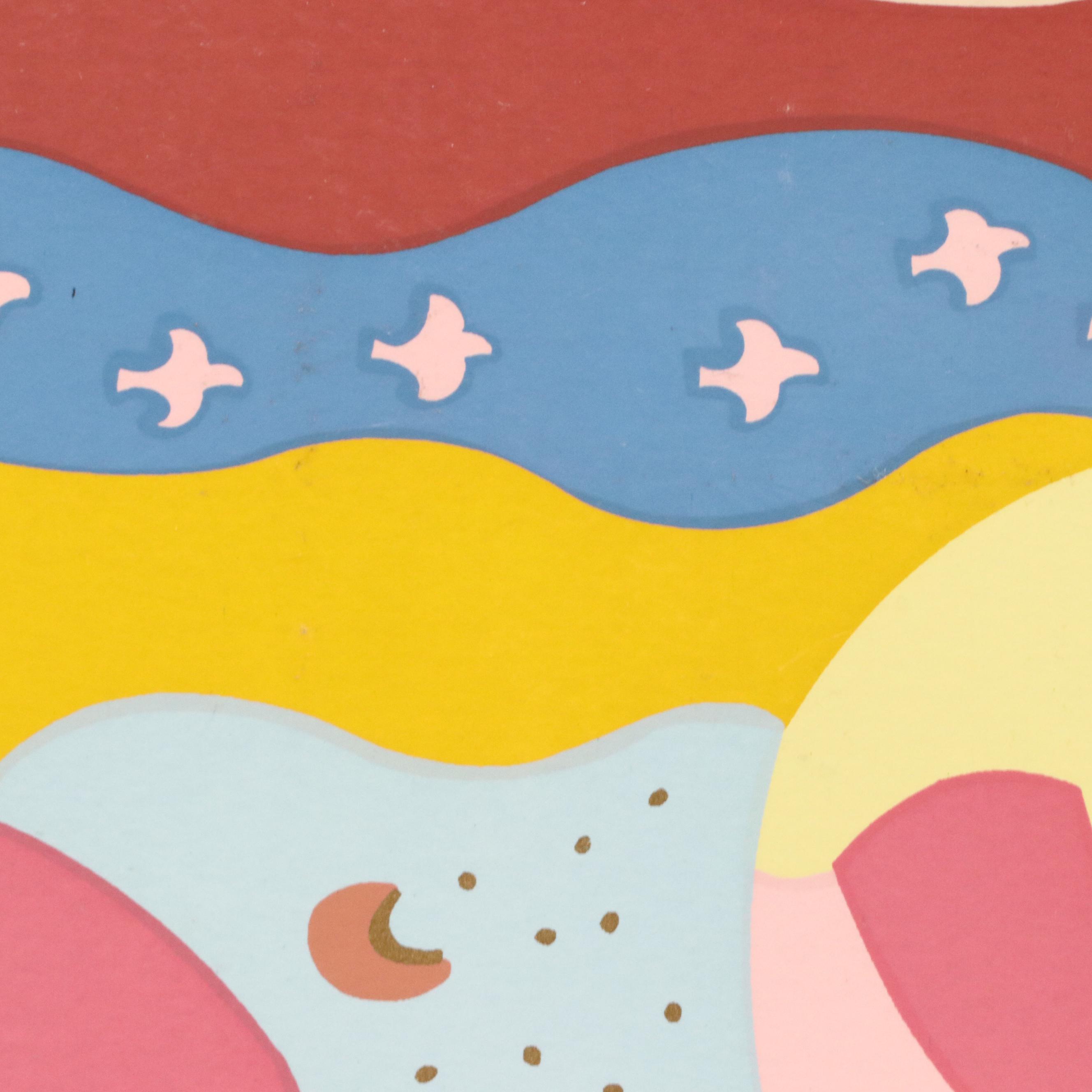 Lydie Egosi Modern Judaic Serigraph