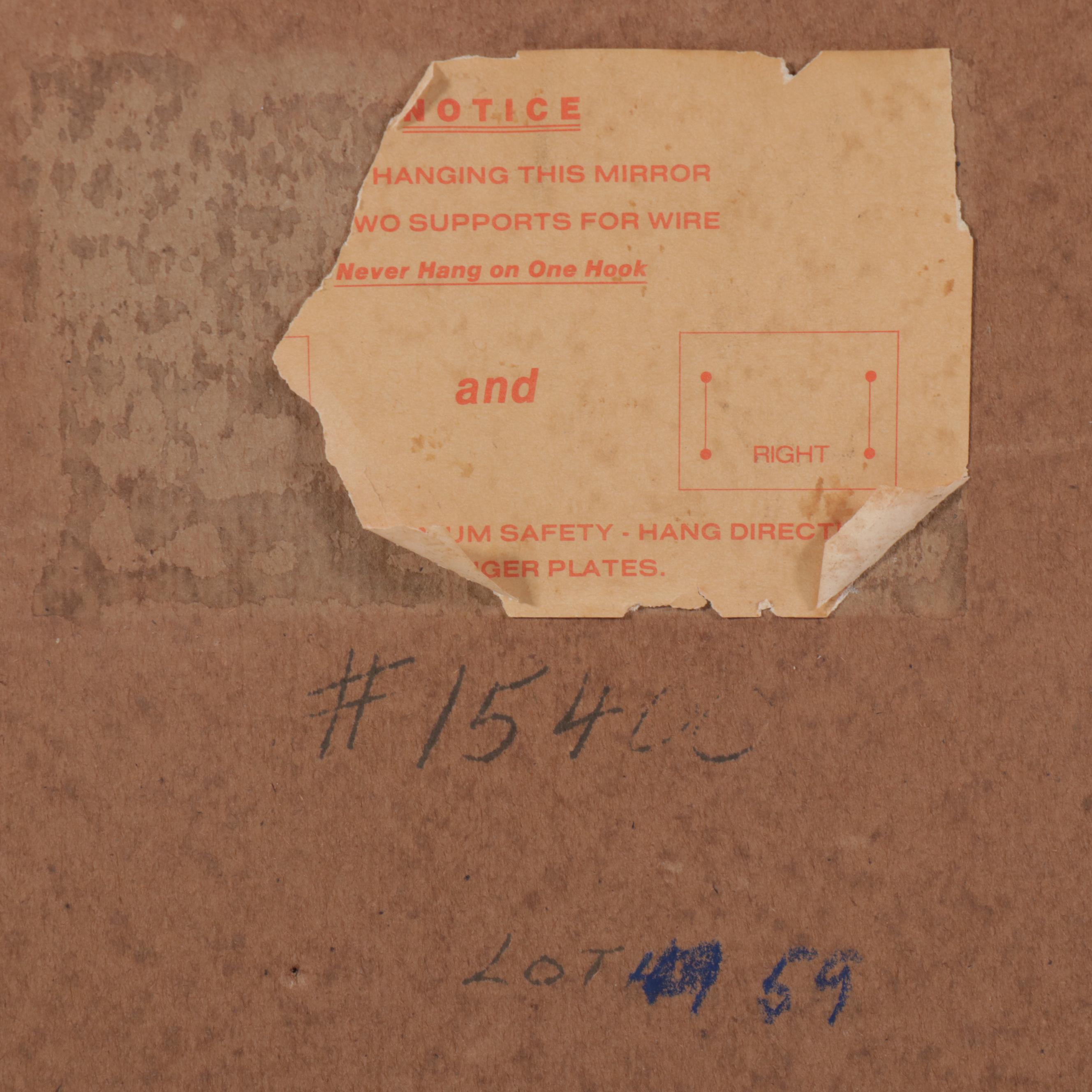 Friedman Brothers Chinoiserie Lacquered and Giltwood Mirror