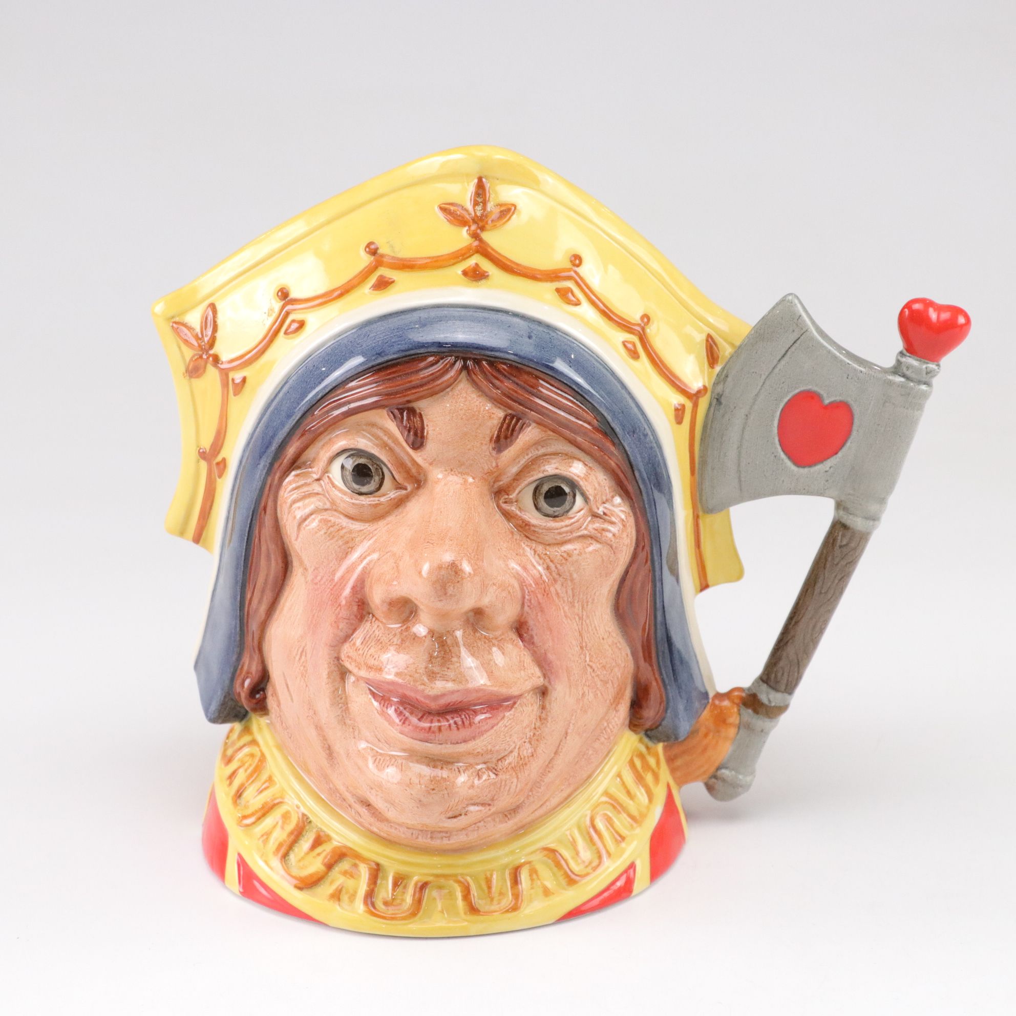 Royal Doulton Toby Jugs "The Mad Hatter", "The Red Queen", and "The Gardener"