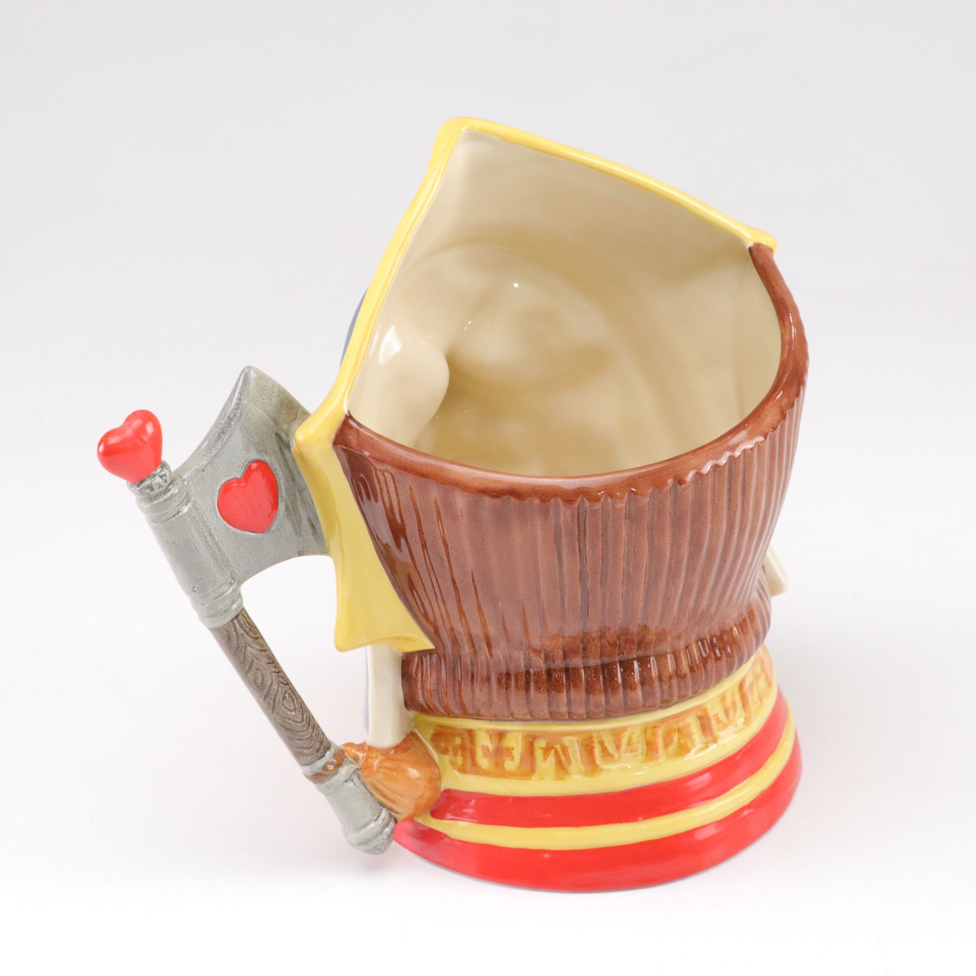 Royal Doulton Toby Jugs "The Mad Hatter", "The Red Queen", and "The Gardener"