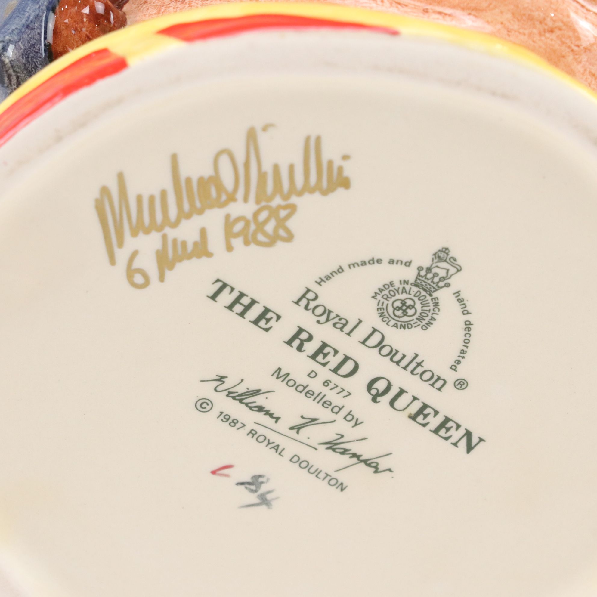 Royal Doulton Toby Jugs "The Mad Hatter", "The Red Queen", and "The Gardener"