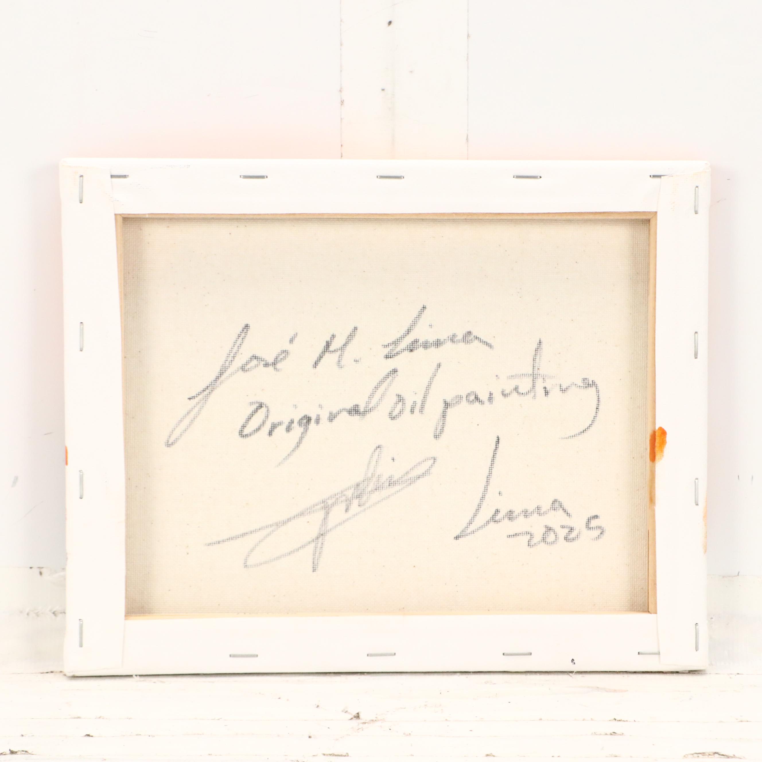 José M. Lima Floral Still Life Oil Painting, 2025