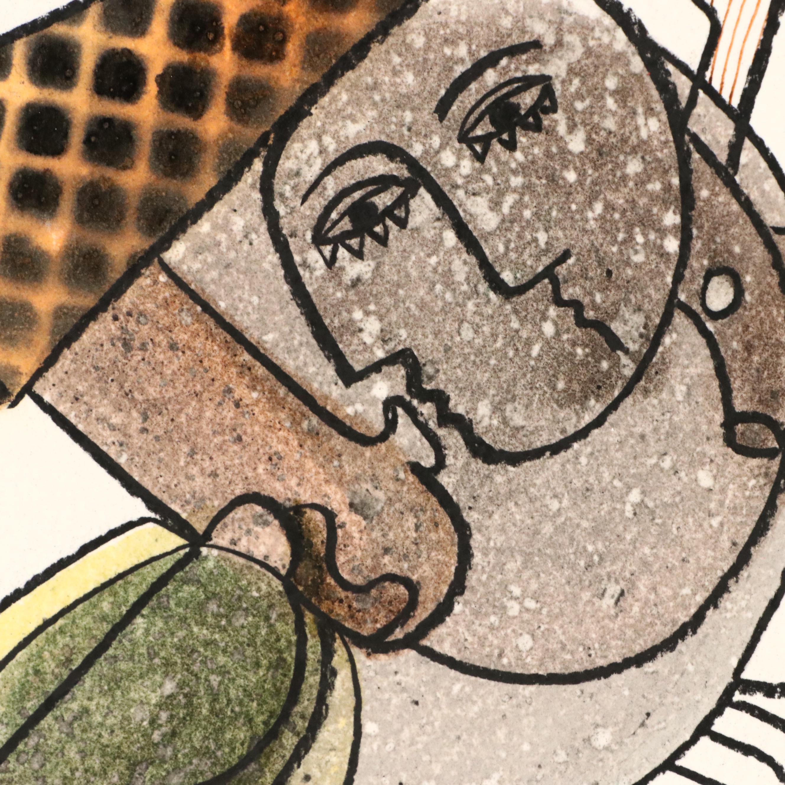 Michel Blázquez Surrealist Mixed Media Painting "Untitled," 2025