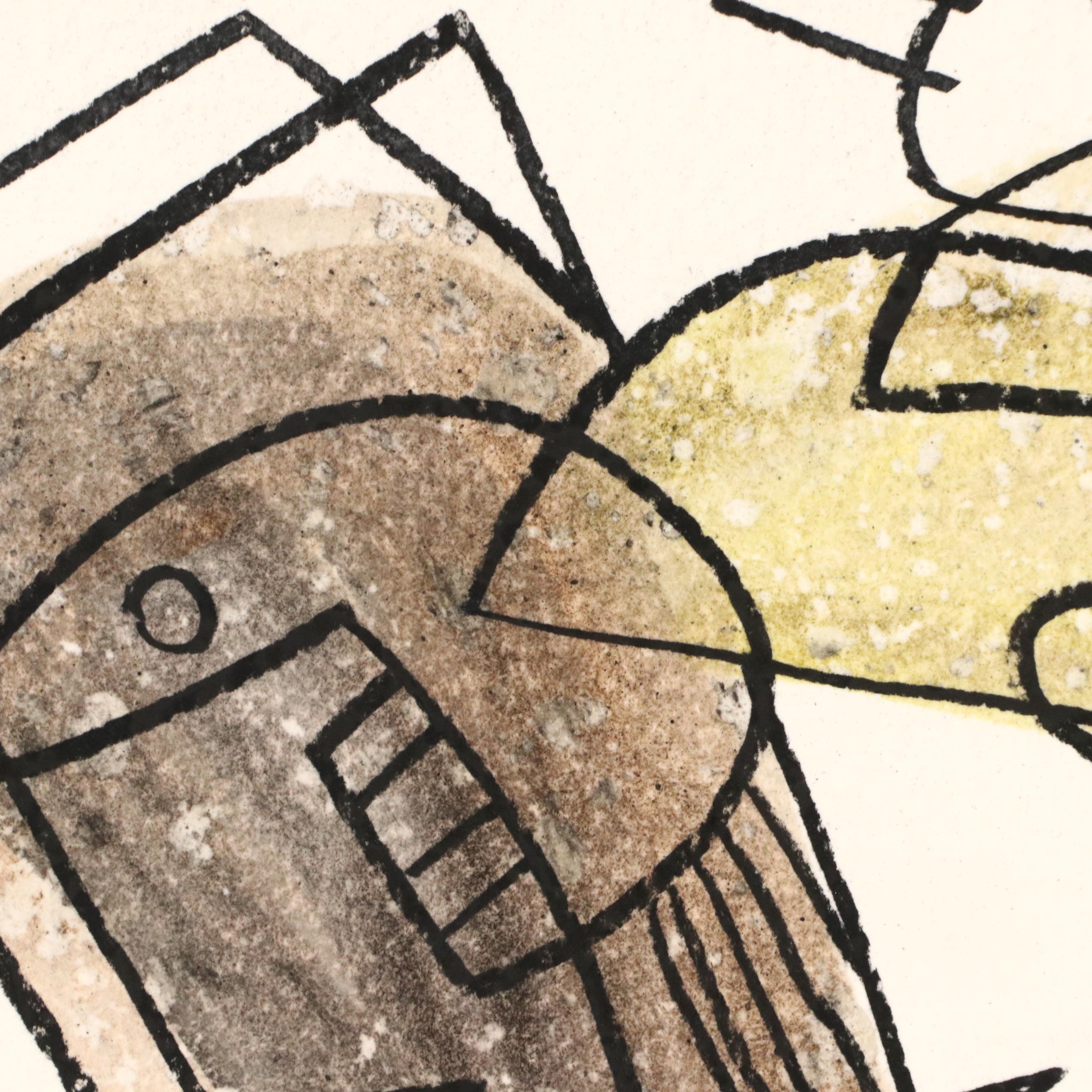 Michel Blázquez Surrealist Mixed Media Painting "Untitled," 2025