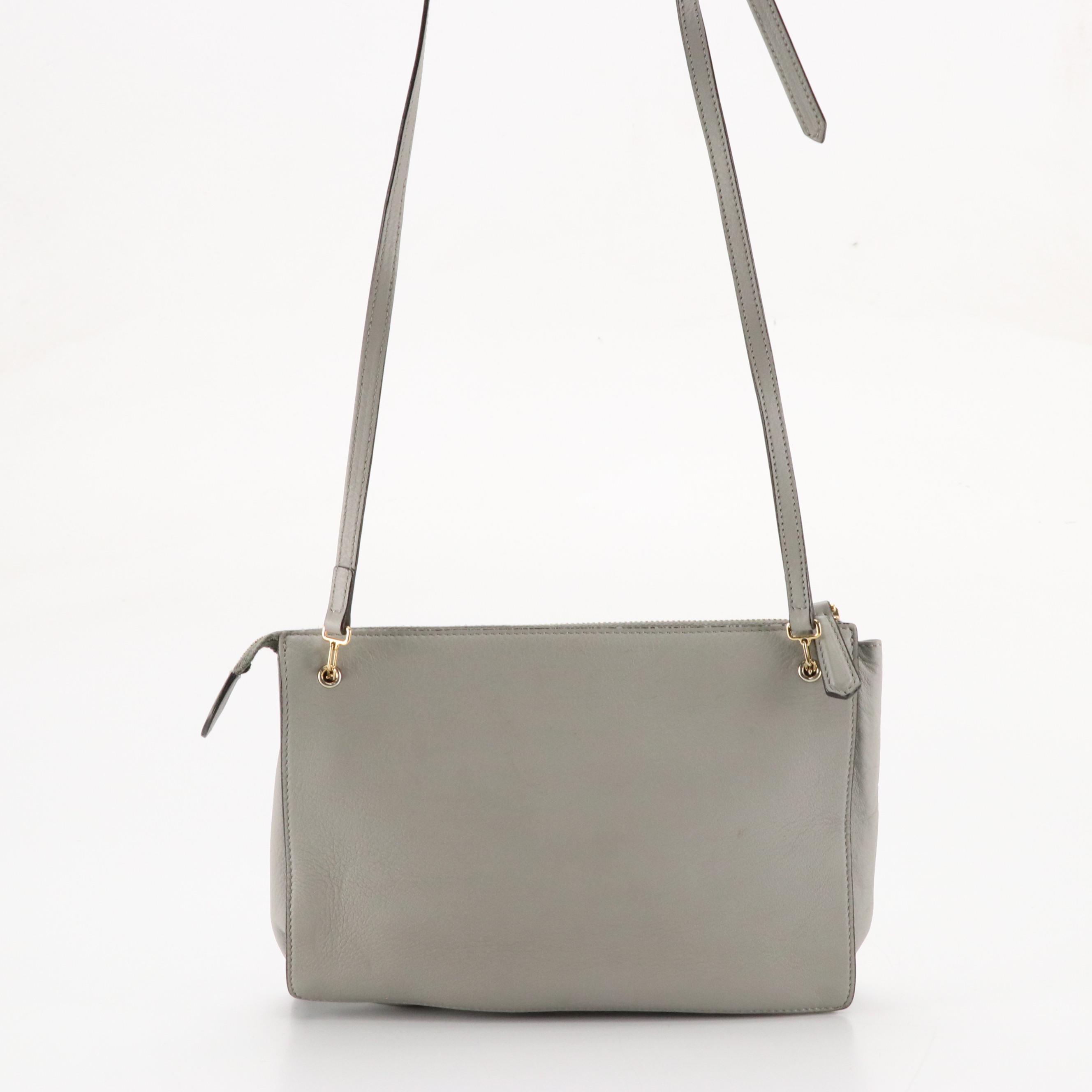 Fendi Front Pocket Crossbody in Multicolor Studded Gray Vitello Dolce Leather