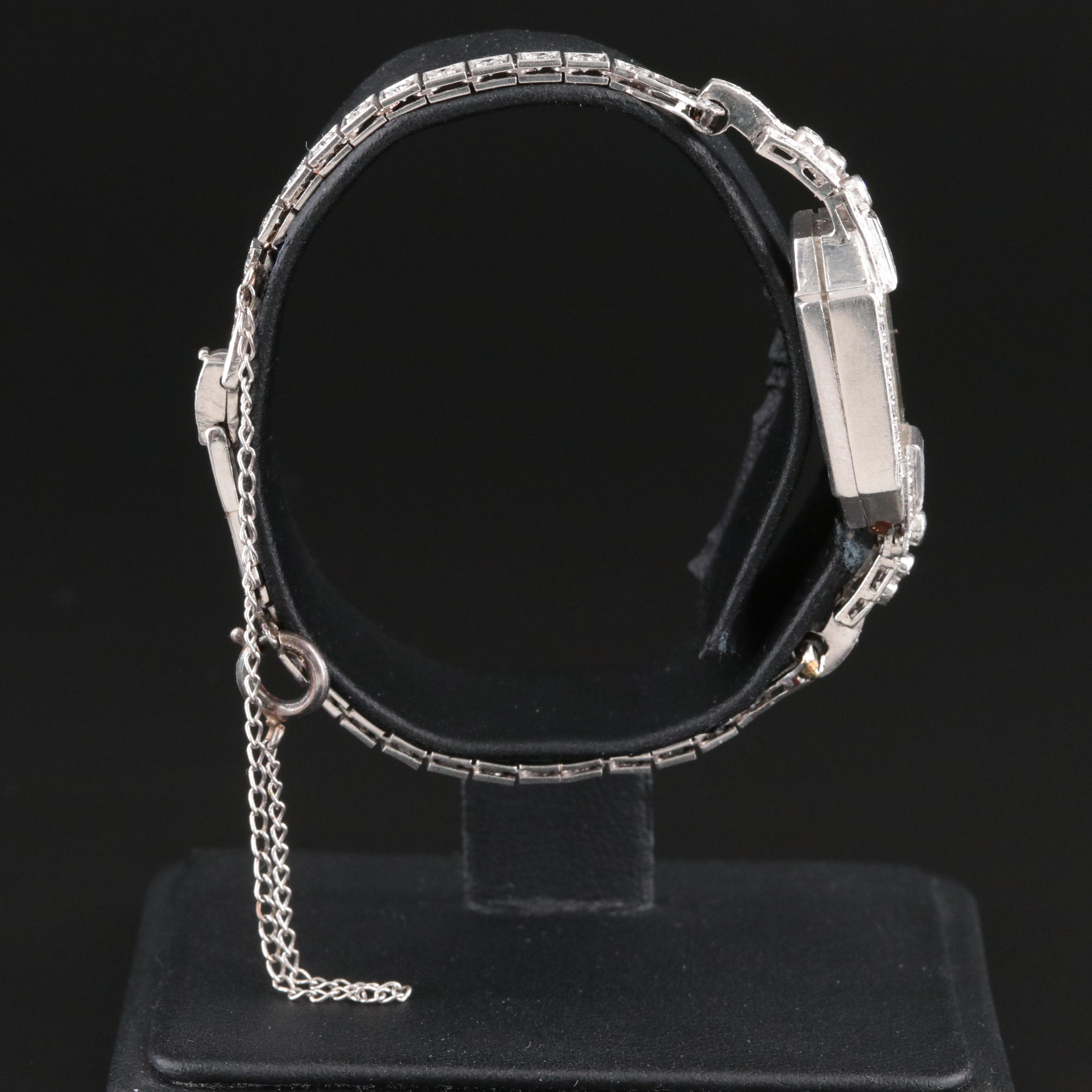 Vintage Hamilton Platinum 1.59ctw. Diamond Watch