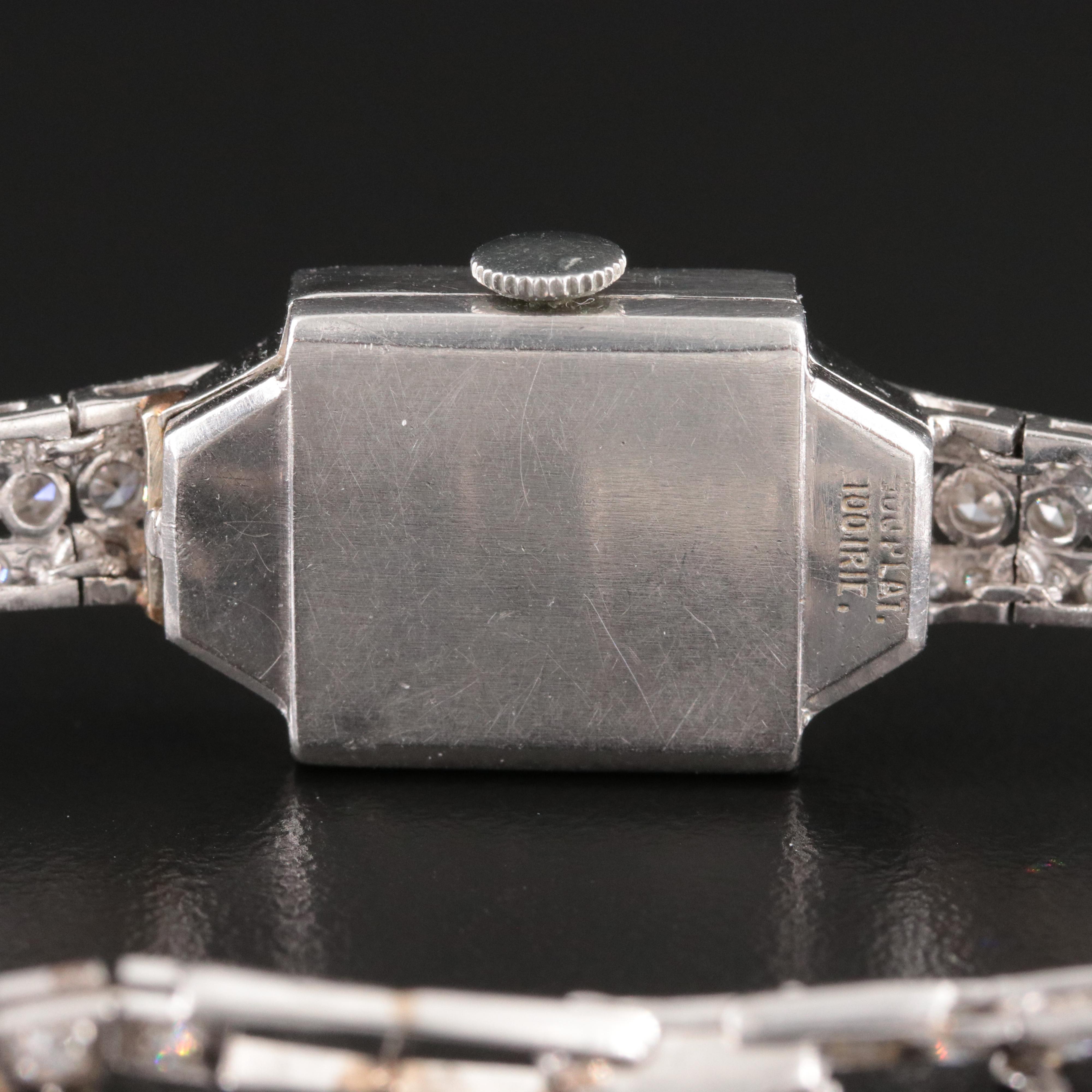 Vintage Hamilton Platinum 1.59ctw. Diamond Watch