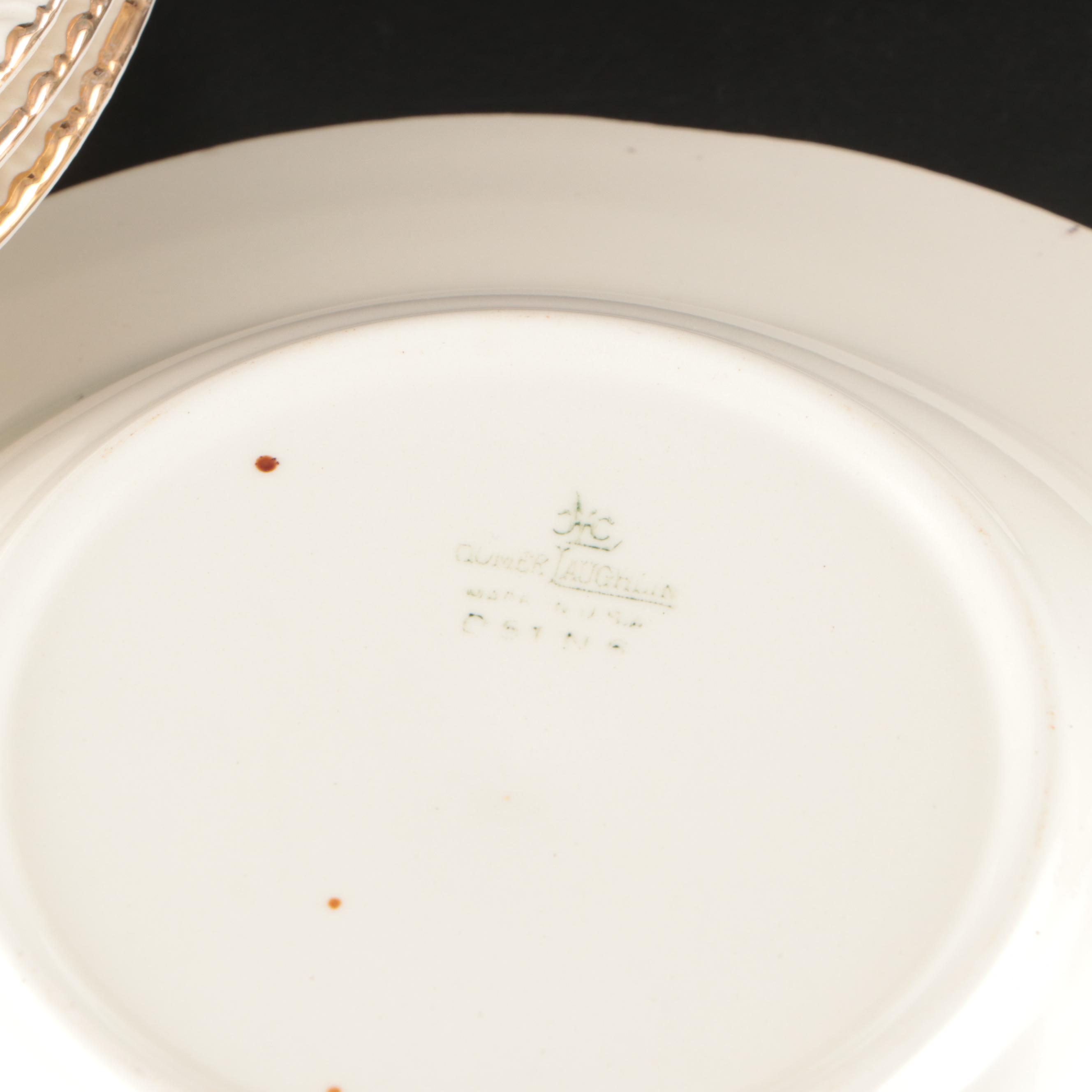 Johnson Bros. "Peach Royal" Porcelain Gravy Boat with Other Floral Tableware