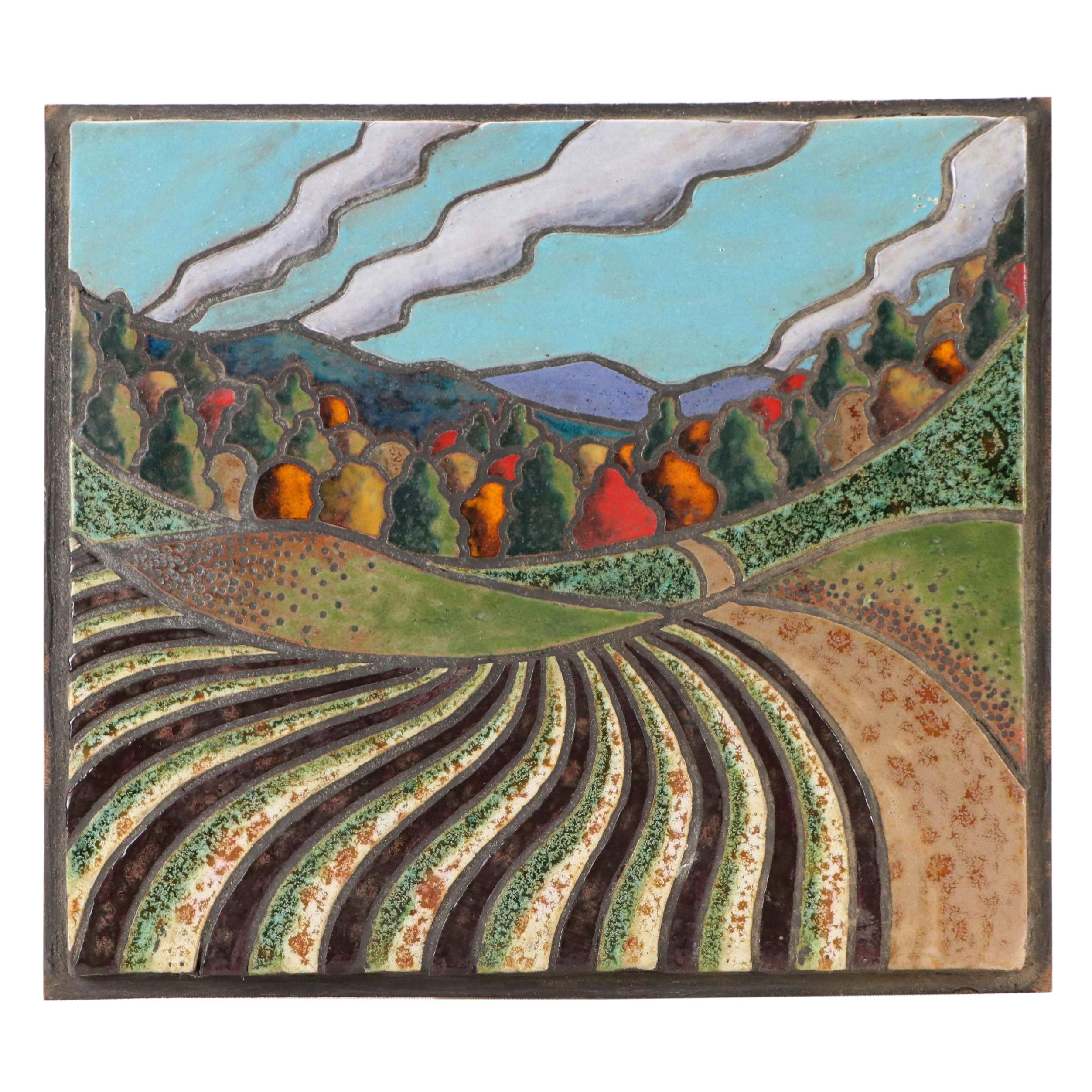 Gregory Hicho Ceramic Tile Mosaic "The Field," 2015
