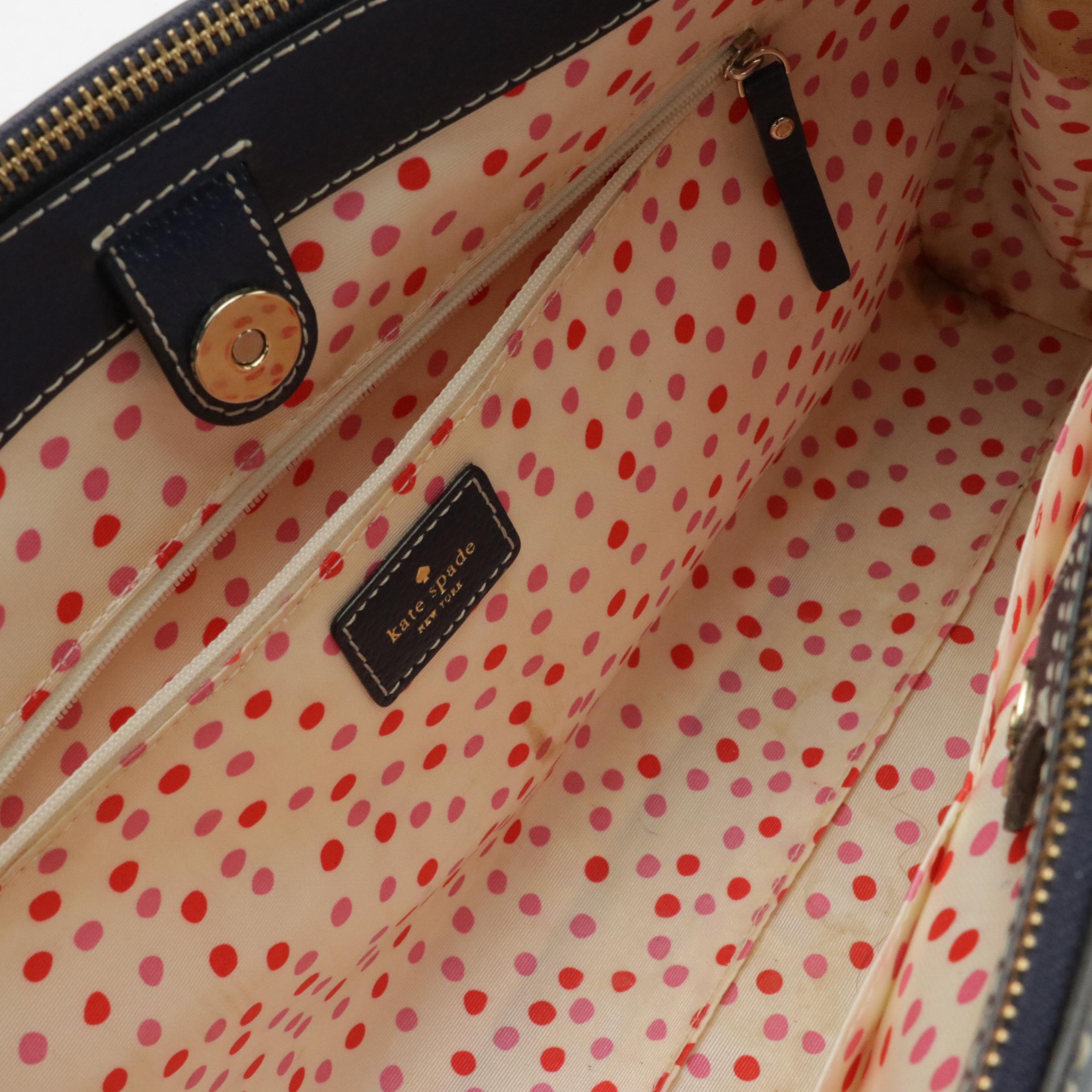 Cole Haan Brown Leather Shoulder Satchel, Kate Spade Cinghiale Leather Zip Tote