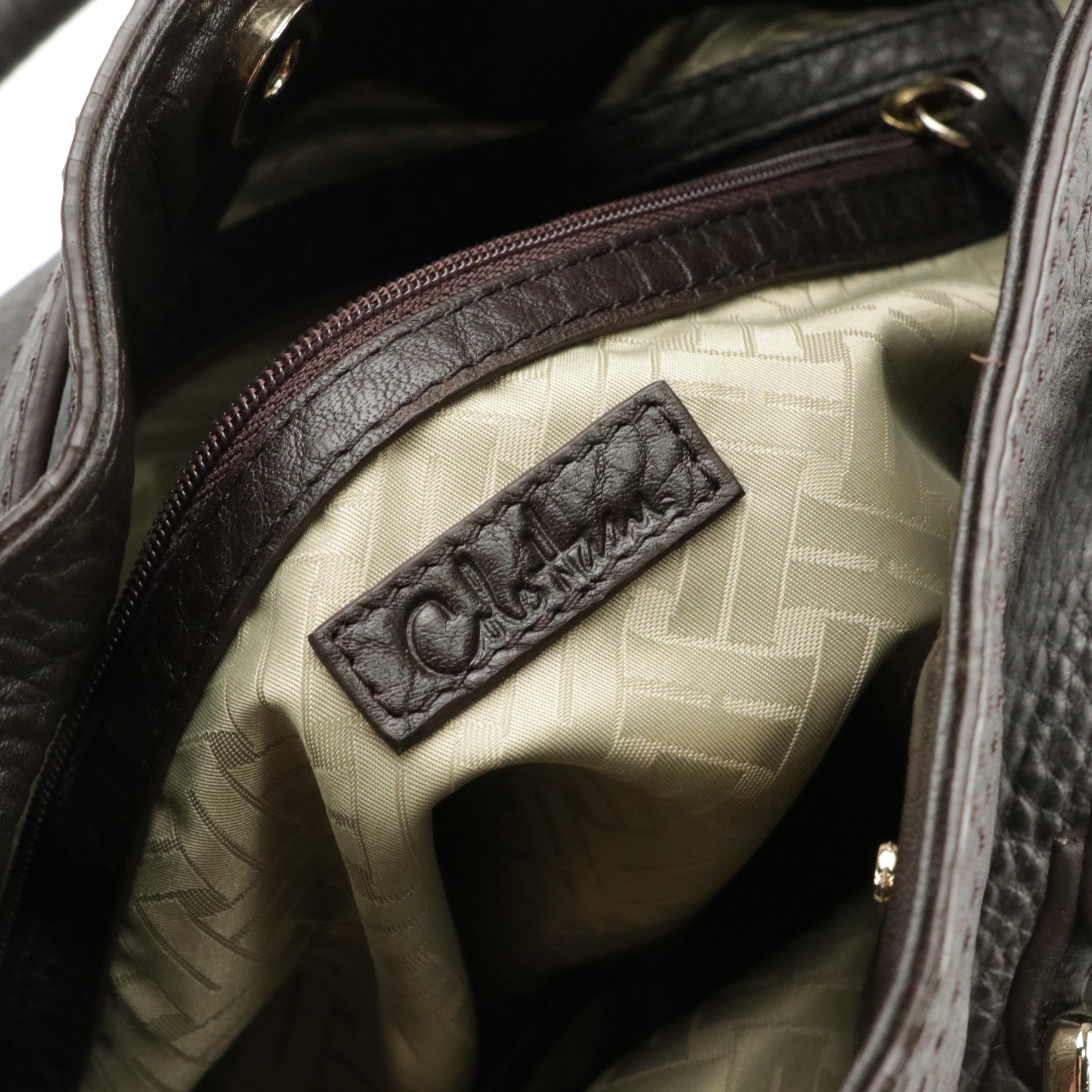 Cole Haan Brown Leather Shoulder Satchel, Kate Spade Cinghiale Leather Zip Tote