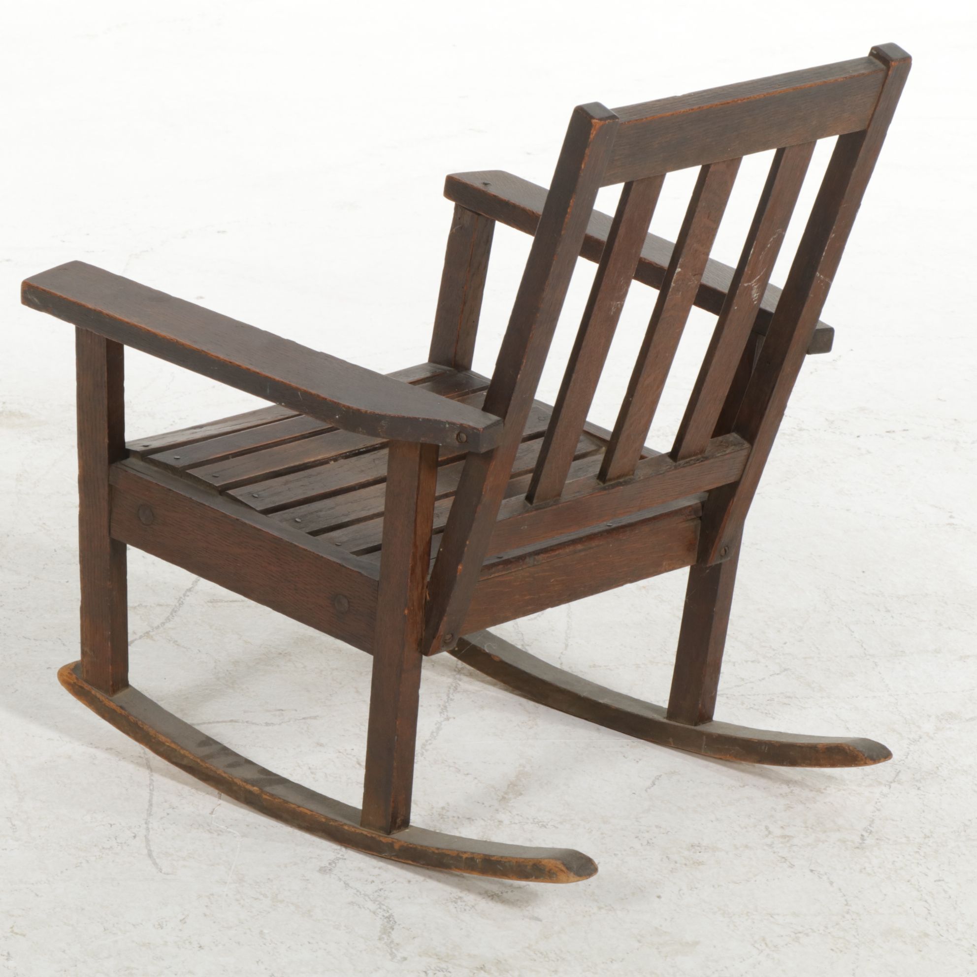 Craftsman Oak Child's Rocking Chair, Early 20th Century