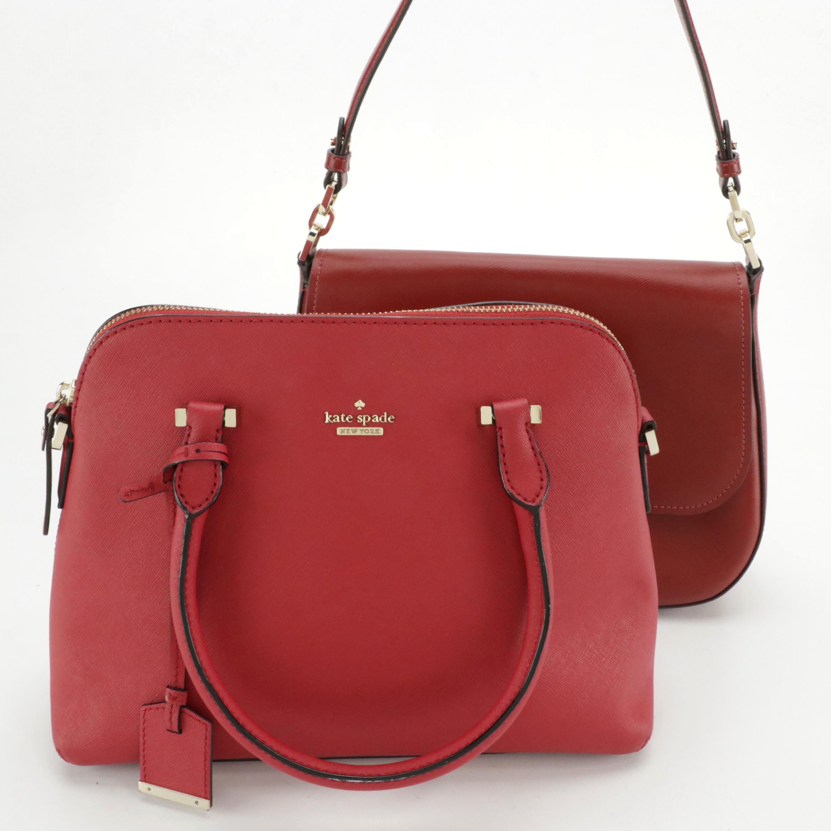 Kate Spade Staci Flap Shoulder & Cameron Street Two-Way Bag in Saffiano Leather