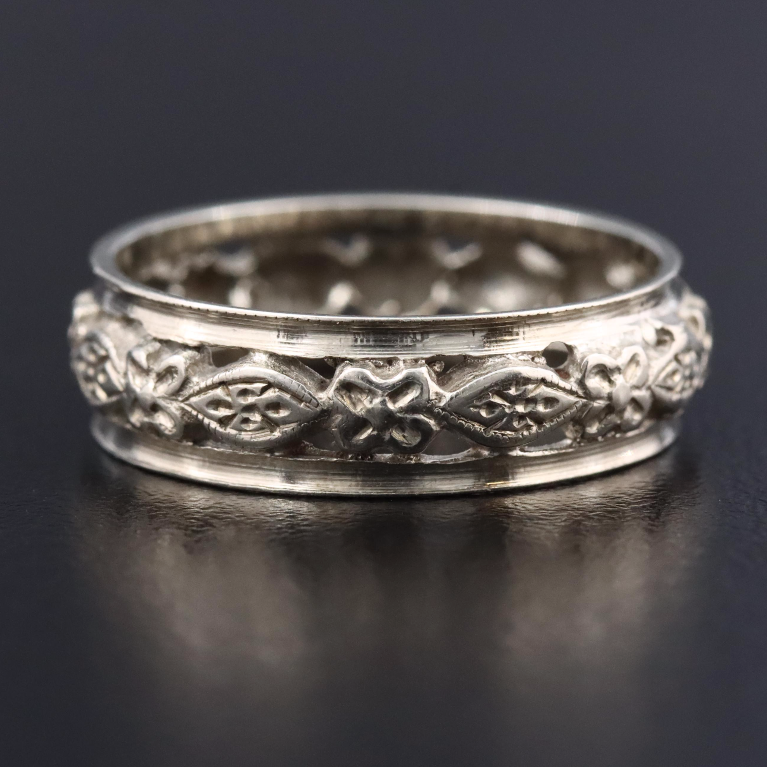 Vintage 14K Floral Band
