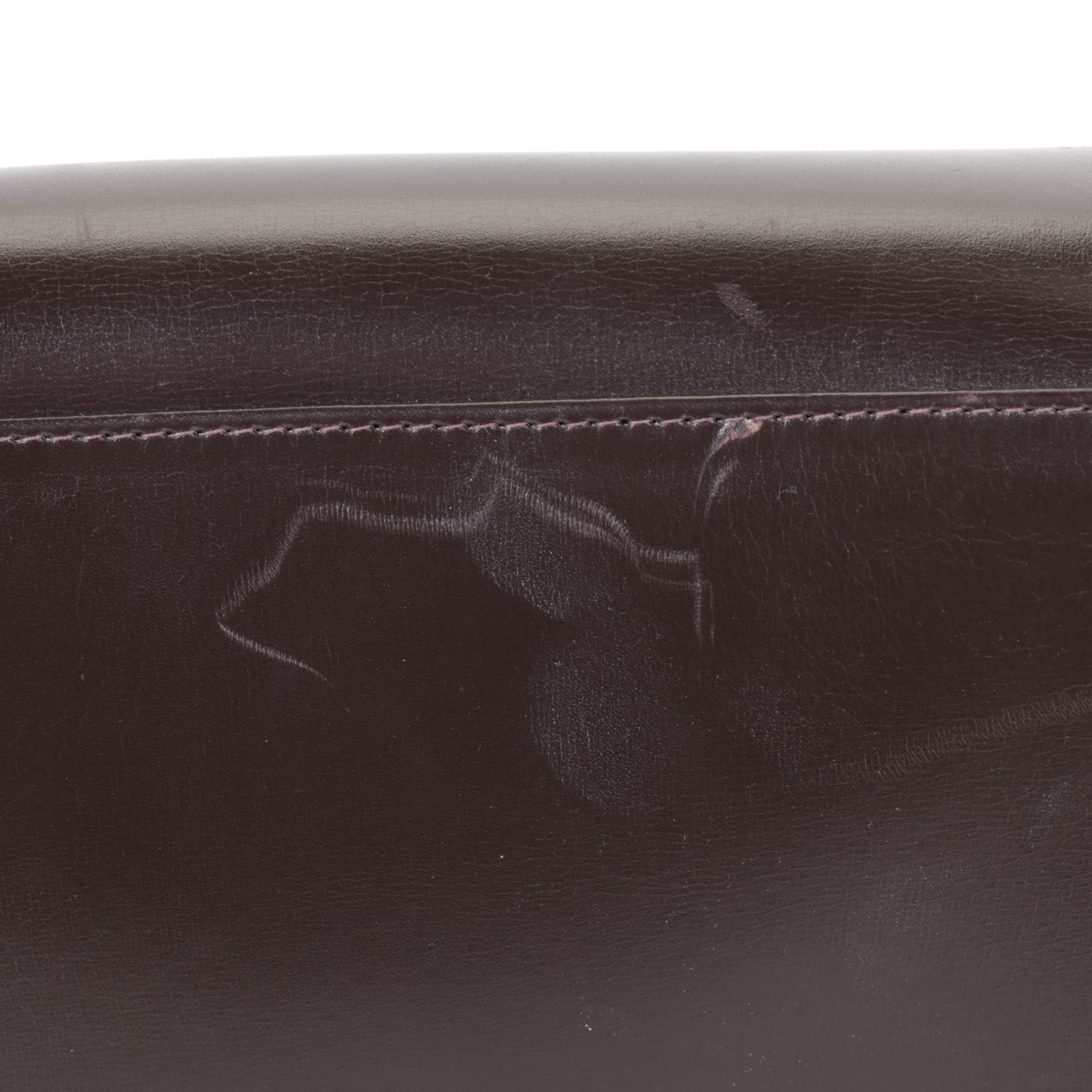 Brown Leather Handbag with Black Leather Cross-Body Messenger Bag