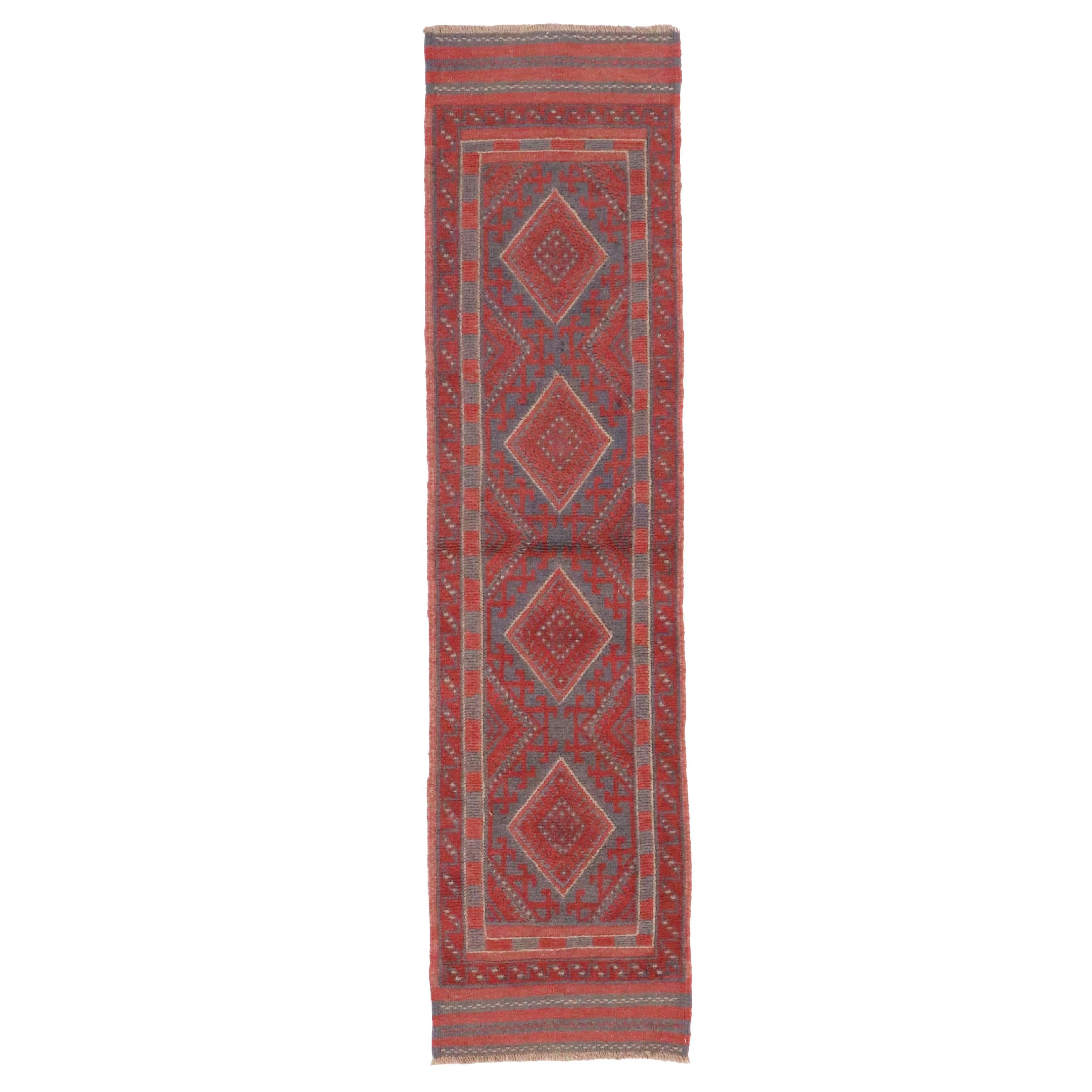 2' x 7'11 Handwoven Afghan Mashwani Carpet Runner