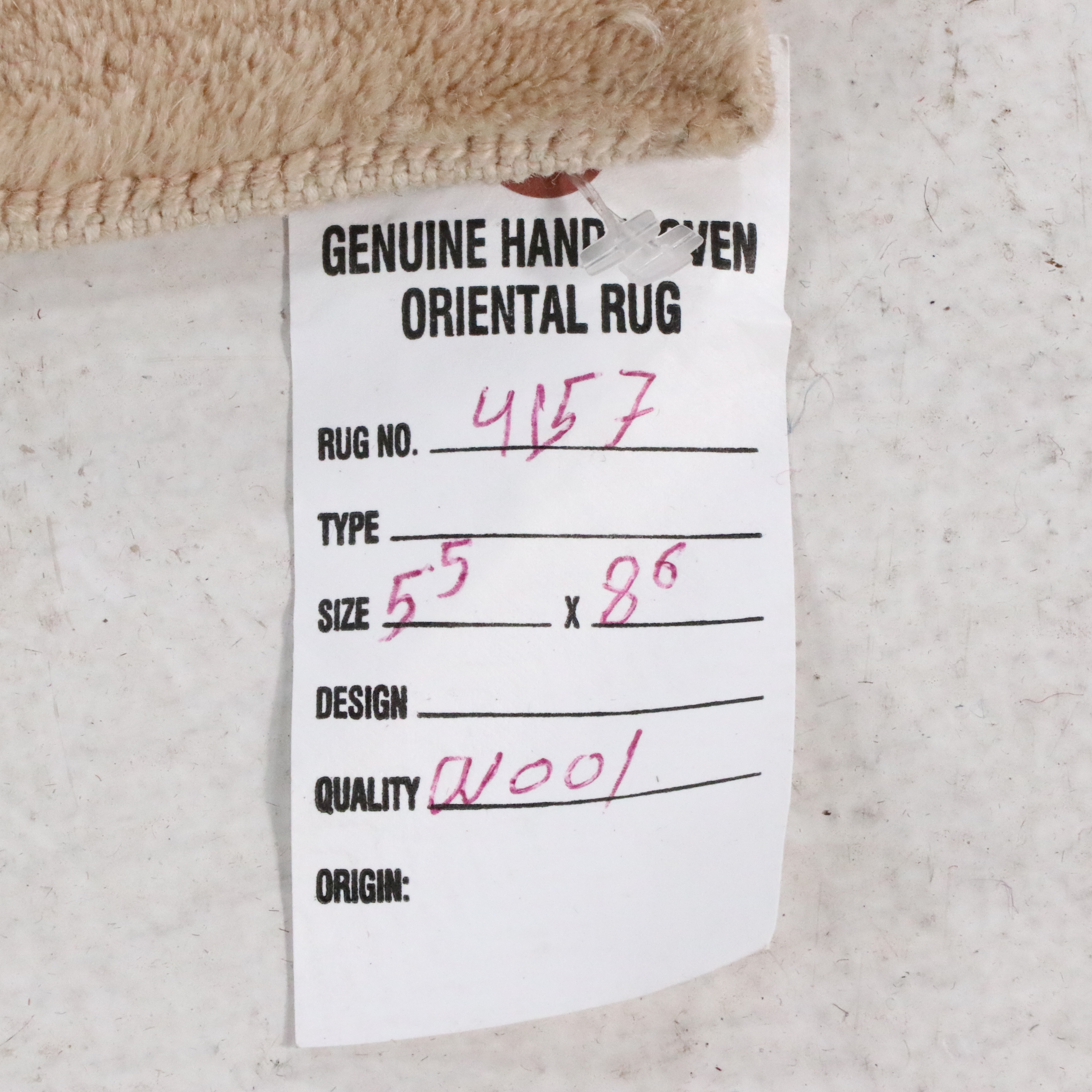 5'7 x 8'6 Hand-Knotted Momeni Area Rug