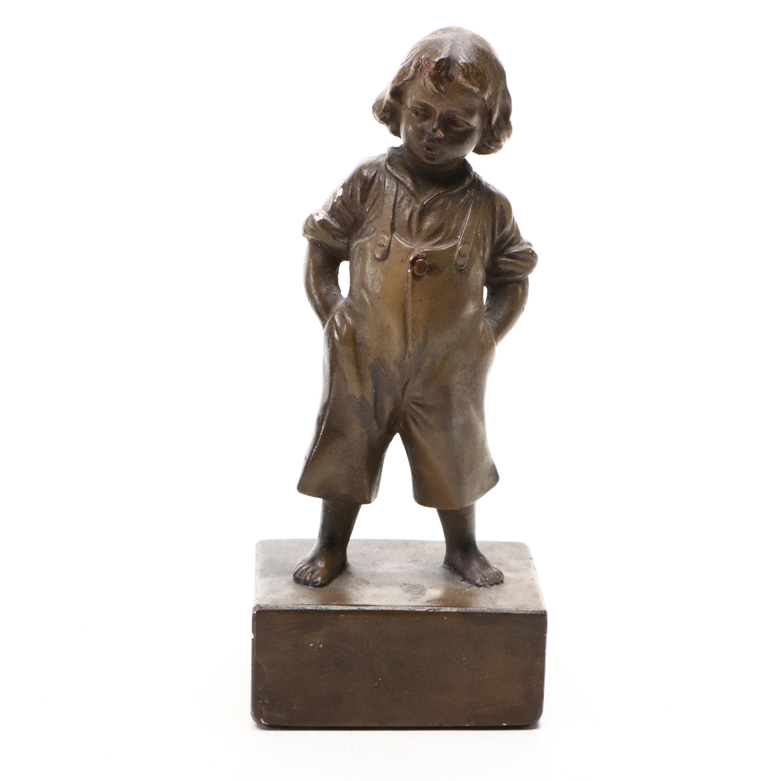 Bronze Finish Children Figurines