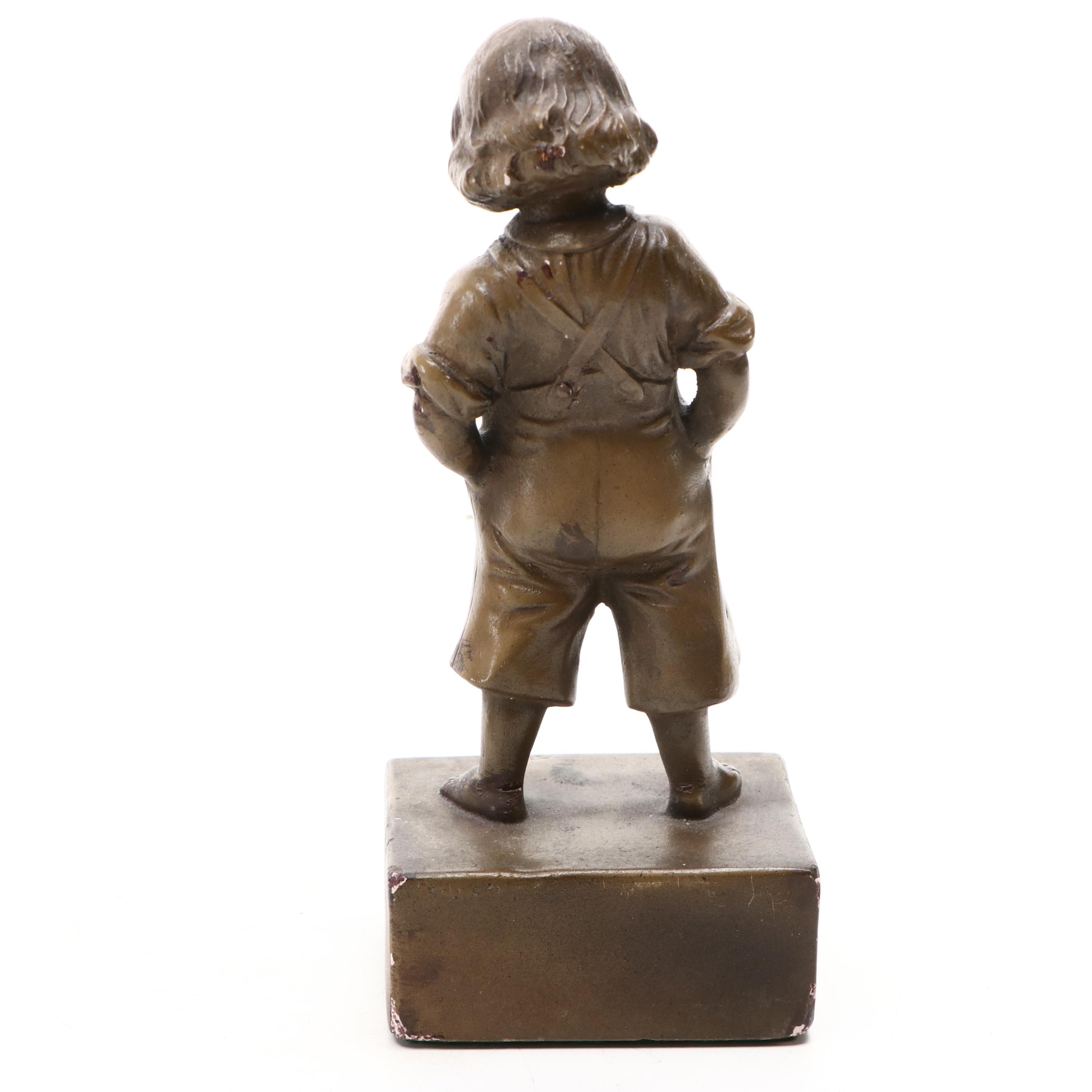 Bronze Finish Children Figurines