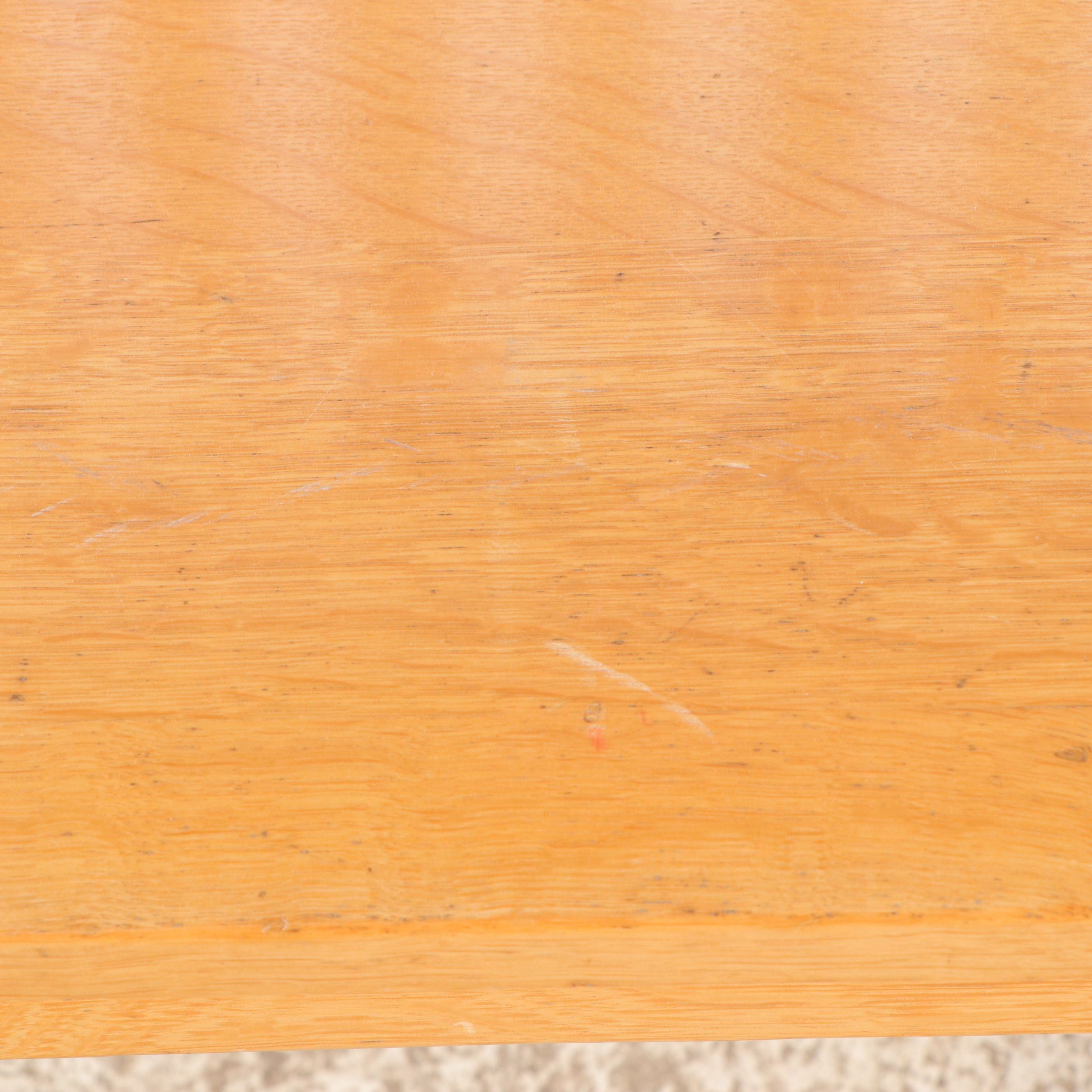 W. H. Gunlocke Chair Co. Arts & Crafts Style Oak Lawyer's Bench