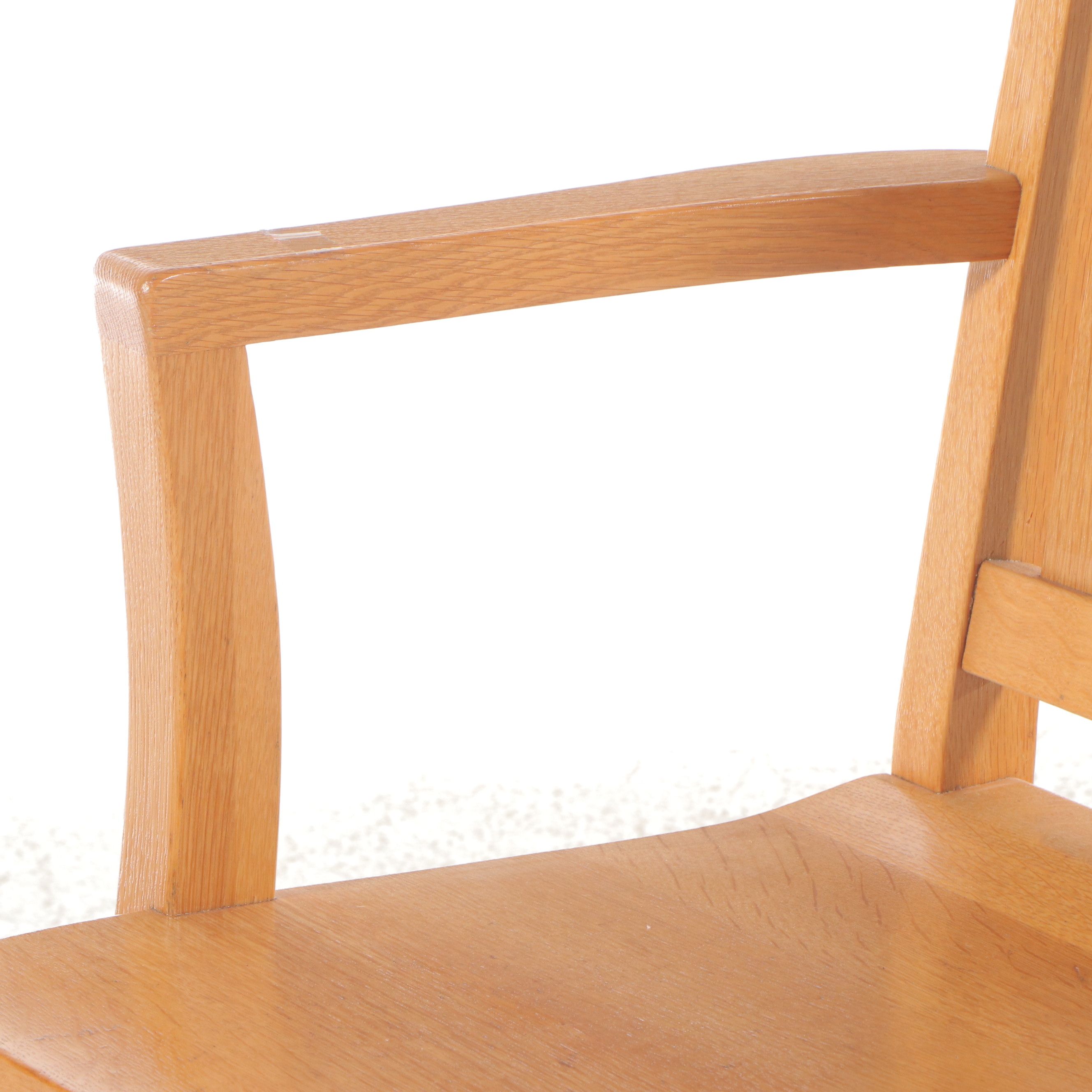 W. H. Gunlocke Chair Co. Arts & Crafts Style Oak Lawyer's Bench