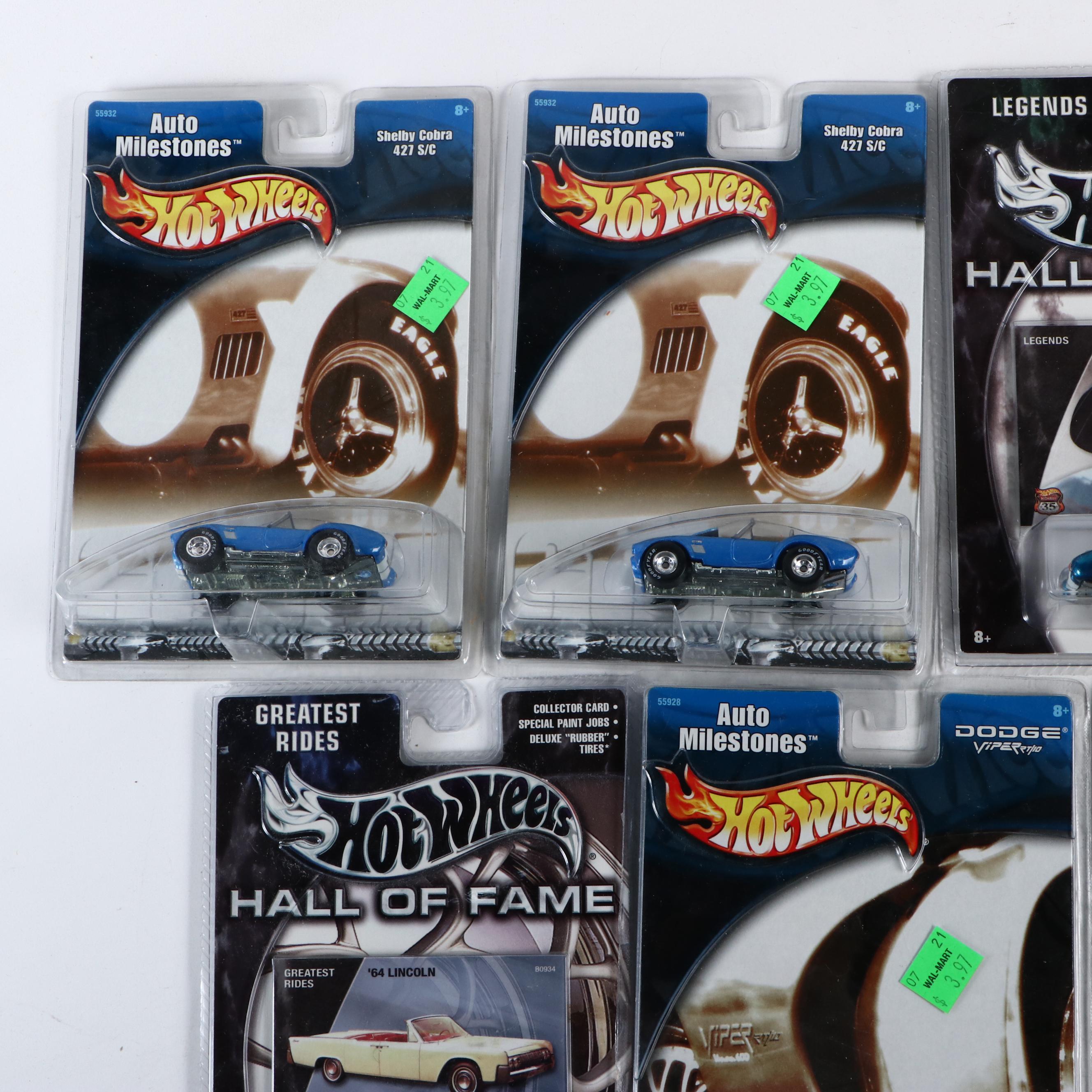 Hot Wheels "Shelby Cobra 427 S/C," "Dodge Viper RT/10" and More Toy Cars