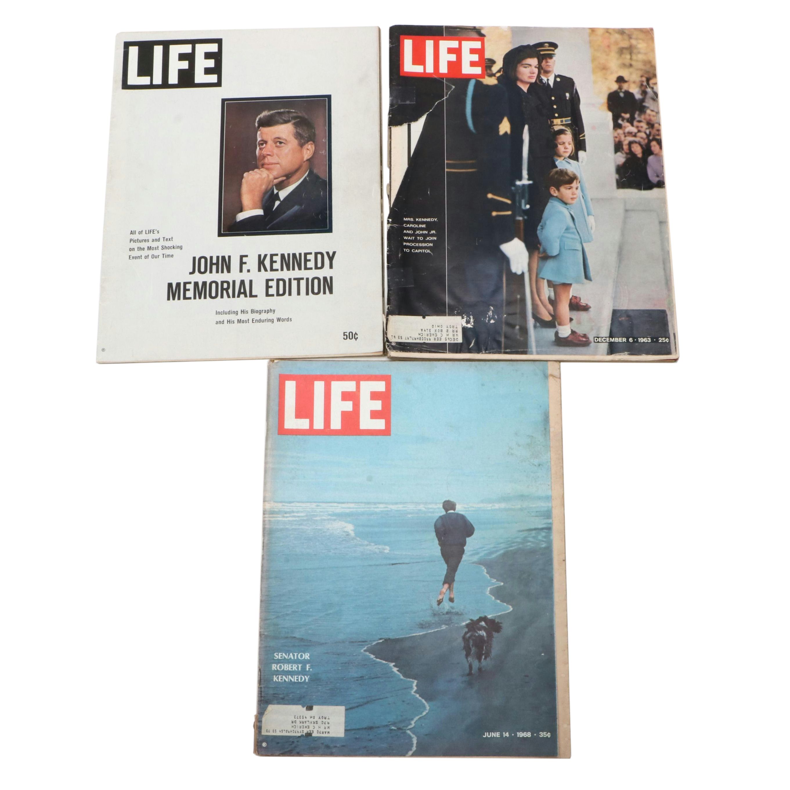 LIFE Magazine John F. Kennedy Memorial Edition and Other Kennedy Memorial Issues