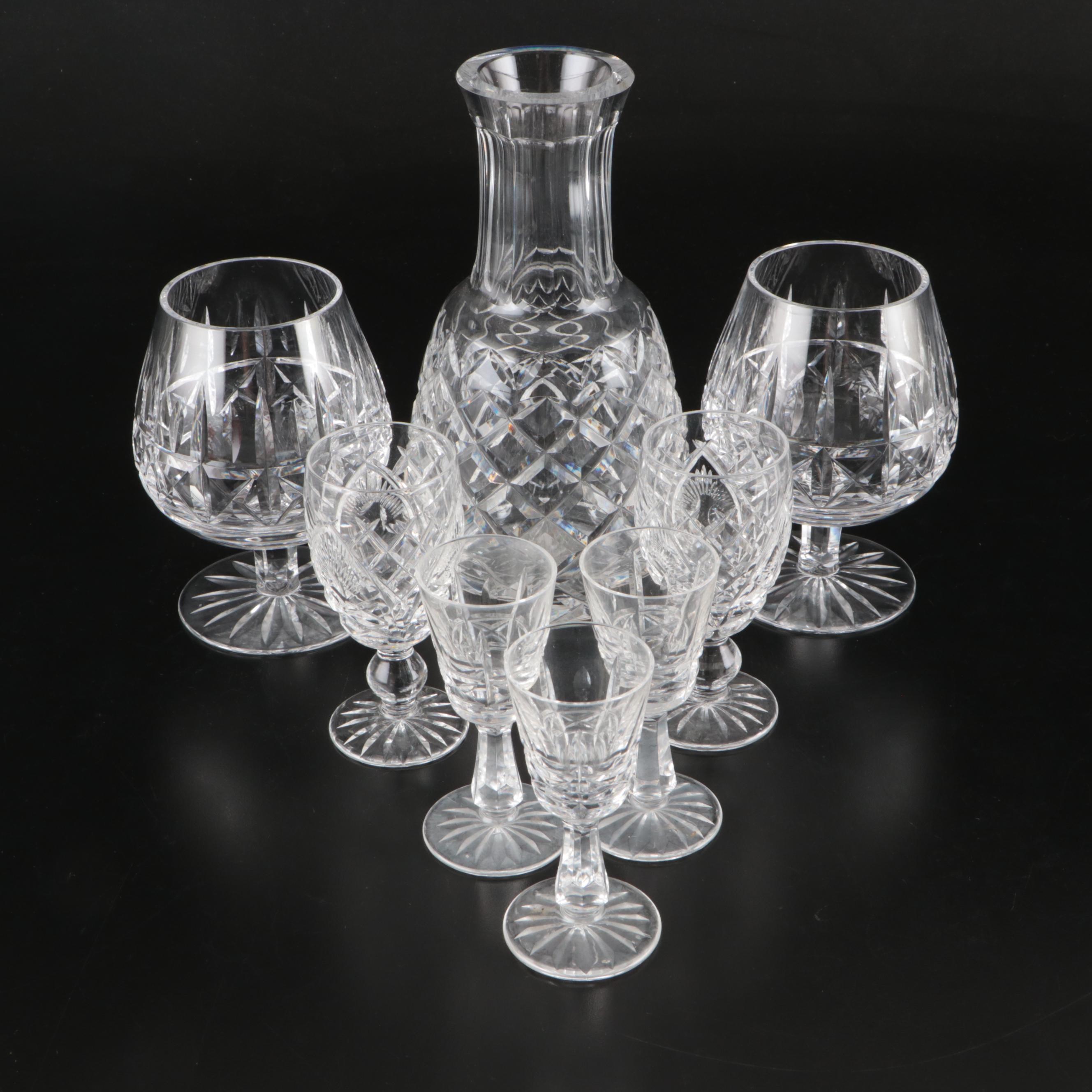 Waterford Crystal "Powerscourt" Carafe, "Kylemore" Snifters, and More Stemware