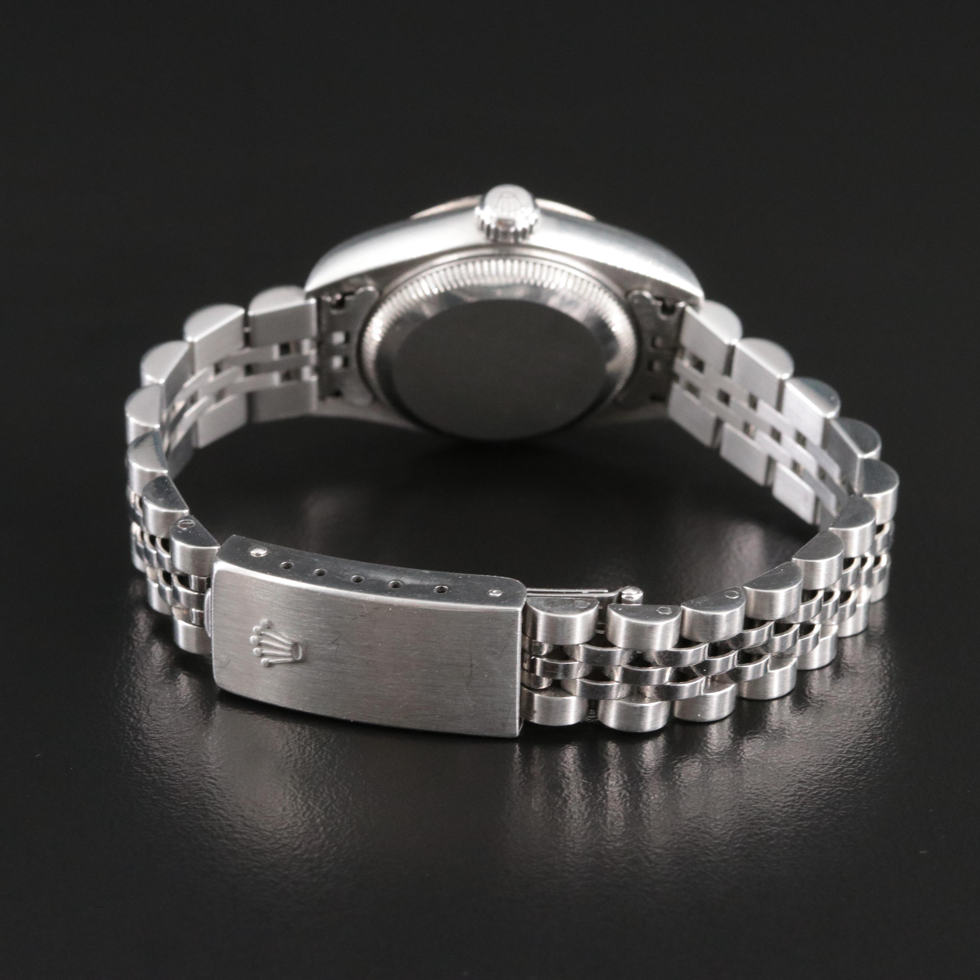 2002 Rolex 18K and Steelinox Blue Dial Datejust Watch