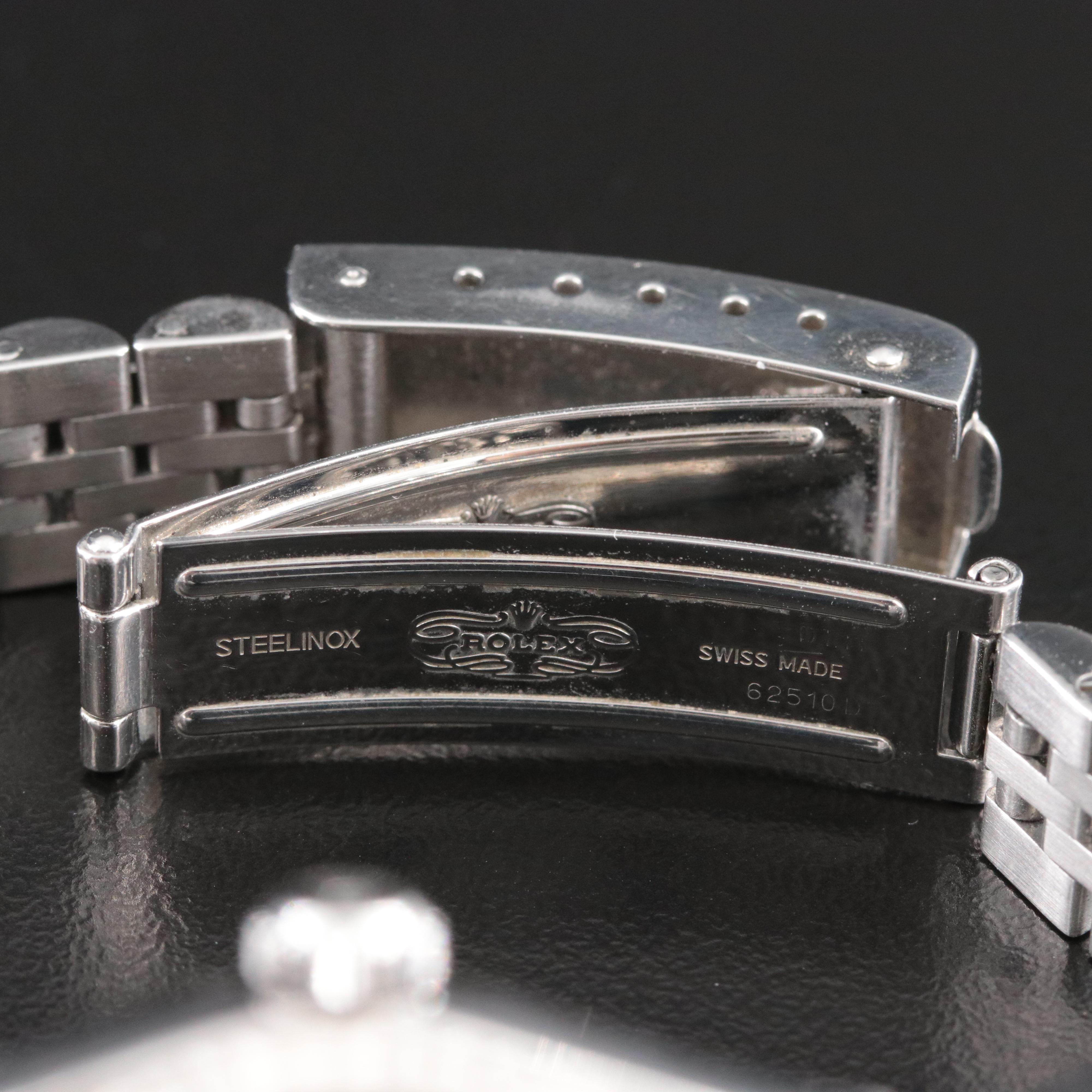 2002 Rolex 18K and Steelinox Blue Dial Datejust Watch