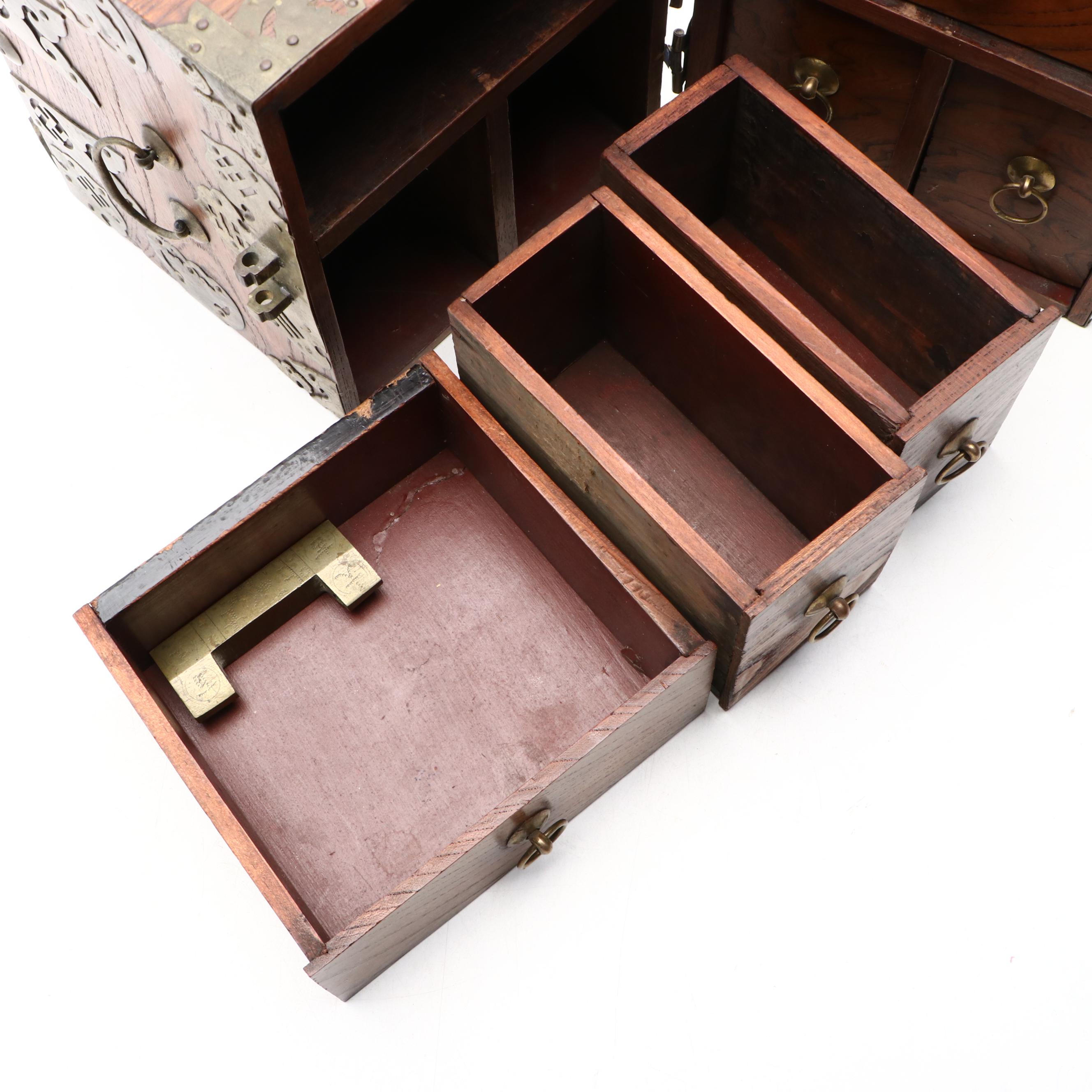 Chinese Brass Mounted Storage Chest