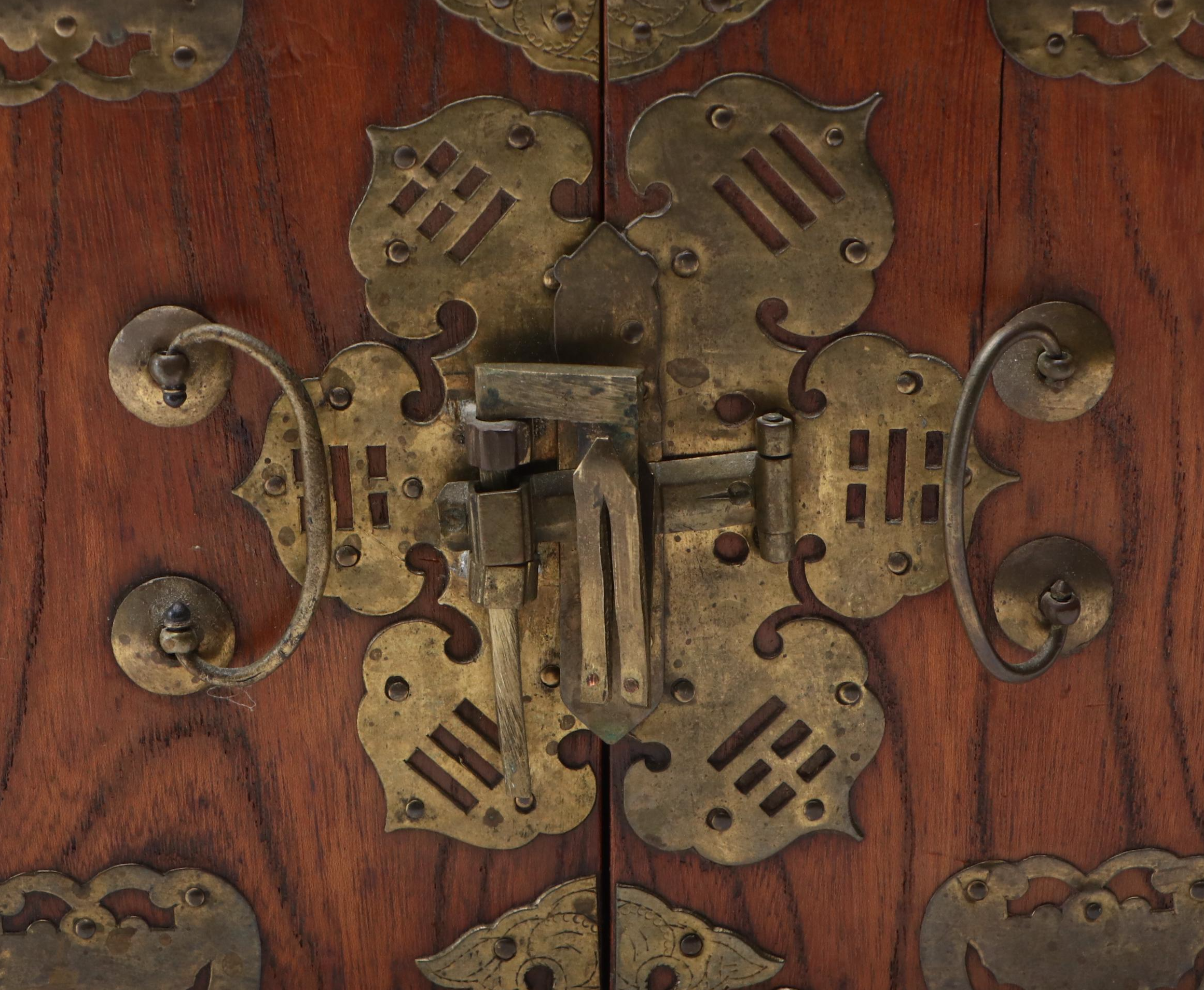 Chinese Brass Mounted Storage Chest