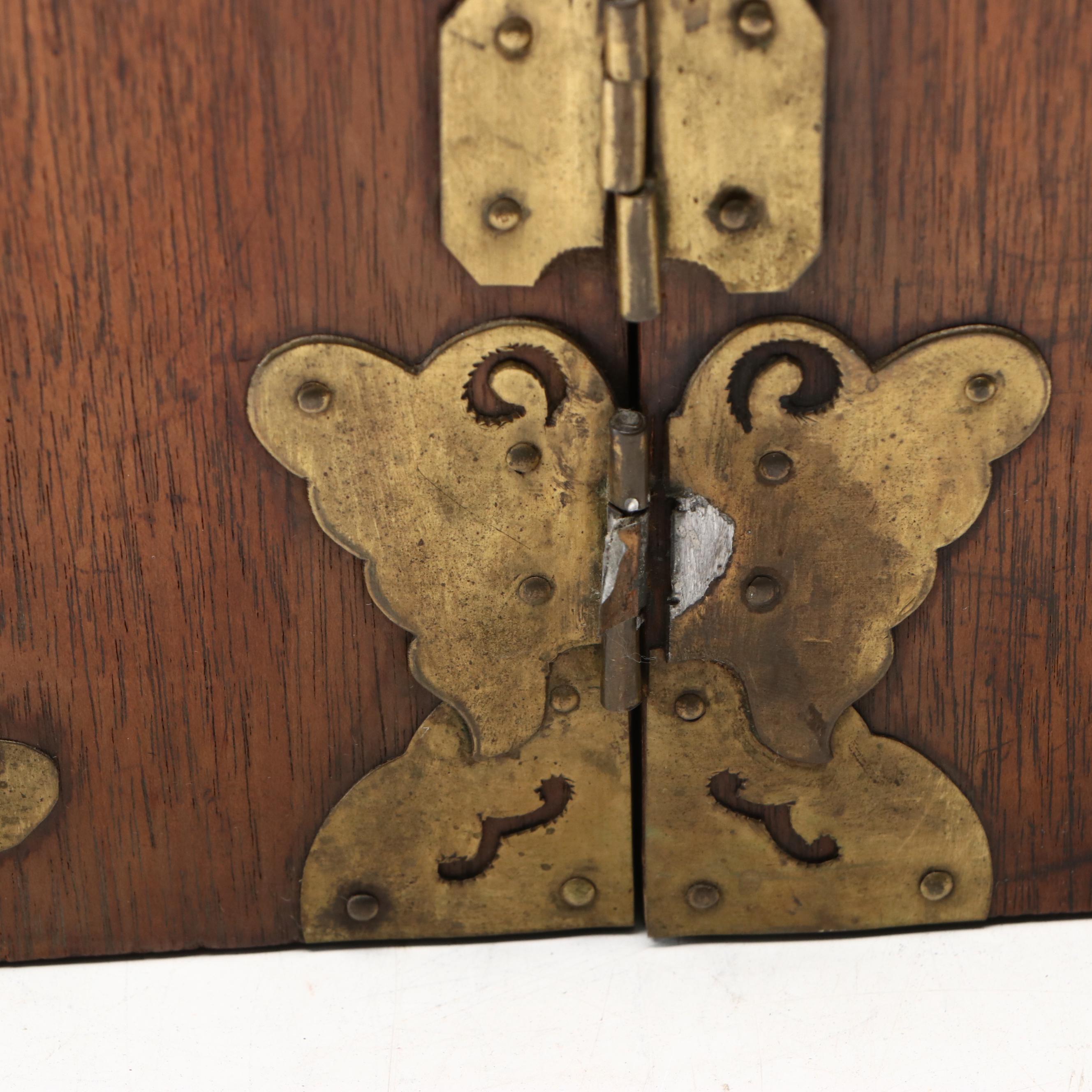 Chinese Brass Mounted Storage Chest