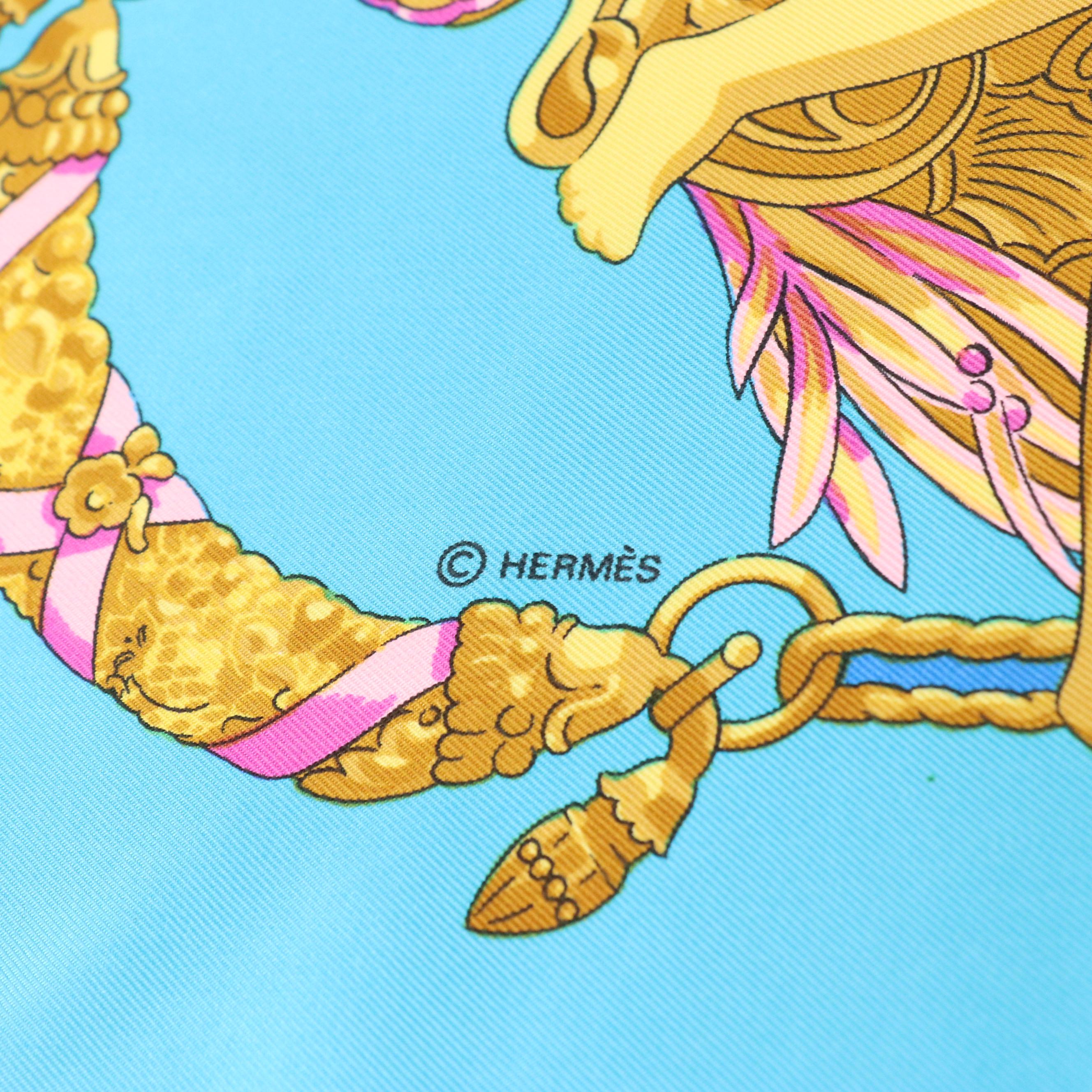 Hermès "Hommage A Charles Garnier" Silk Twill Scarf 90