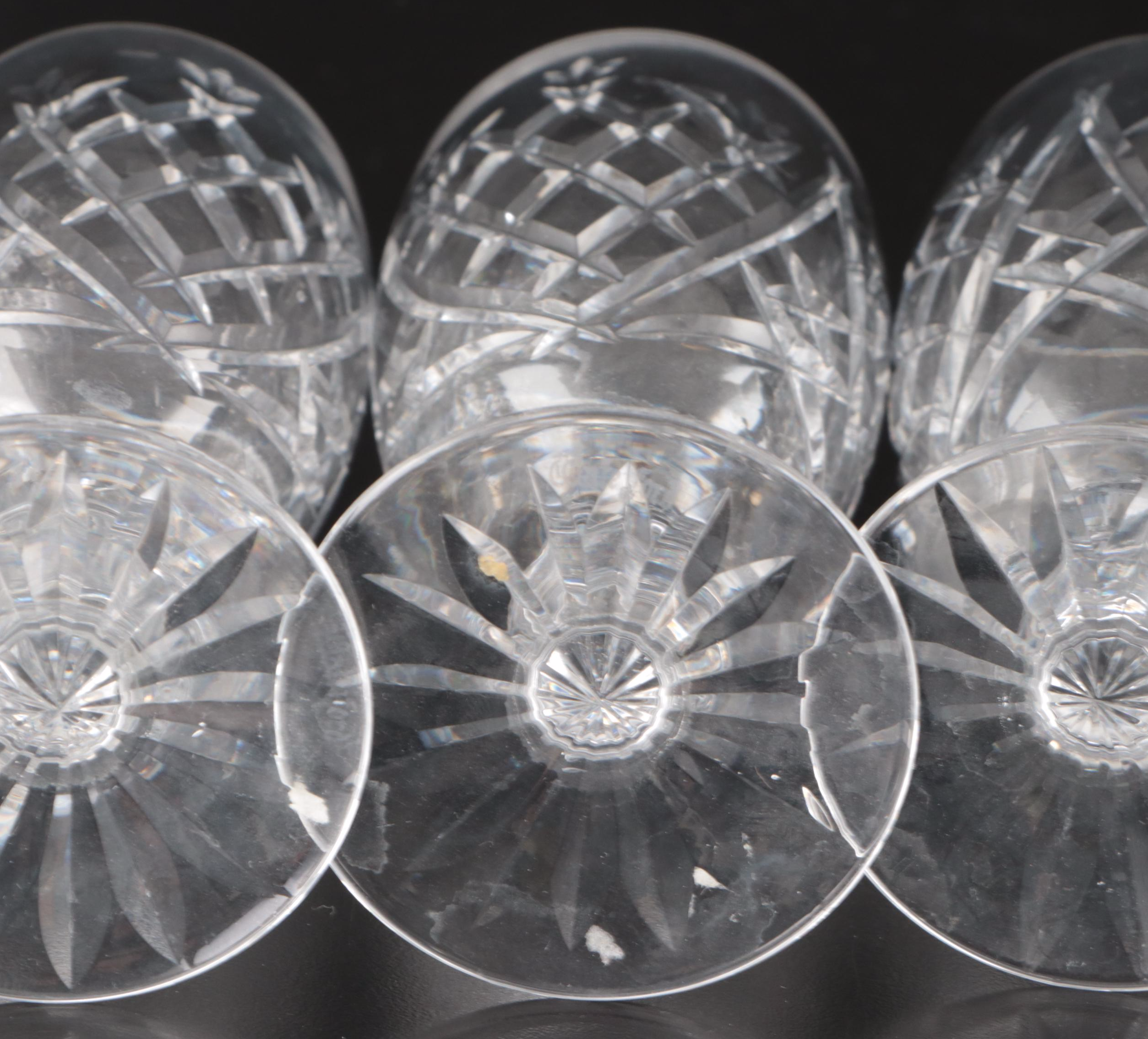 Waterford "Donegal" and "Curraghmore" Crystal Champagne Glasses