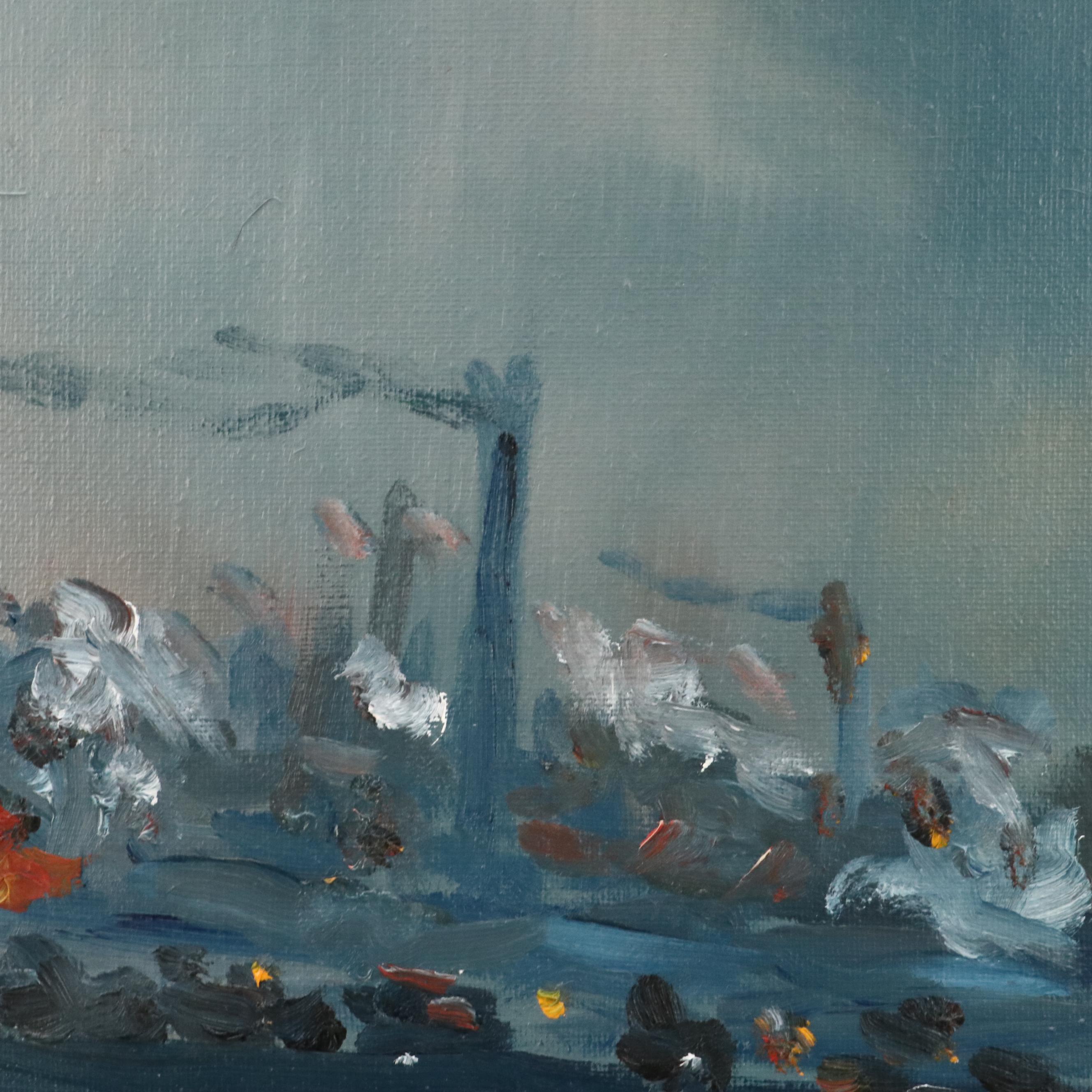 Robert H. Love Oil Painting "Waterloo Bridge, London," 2013