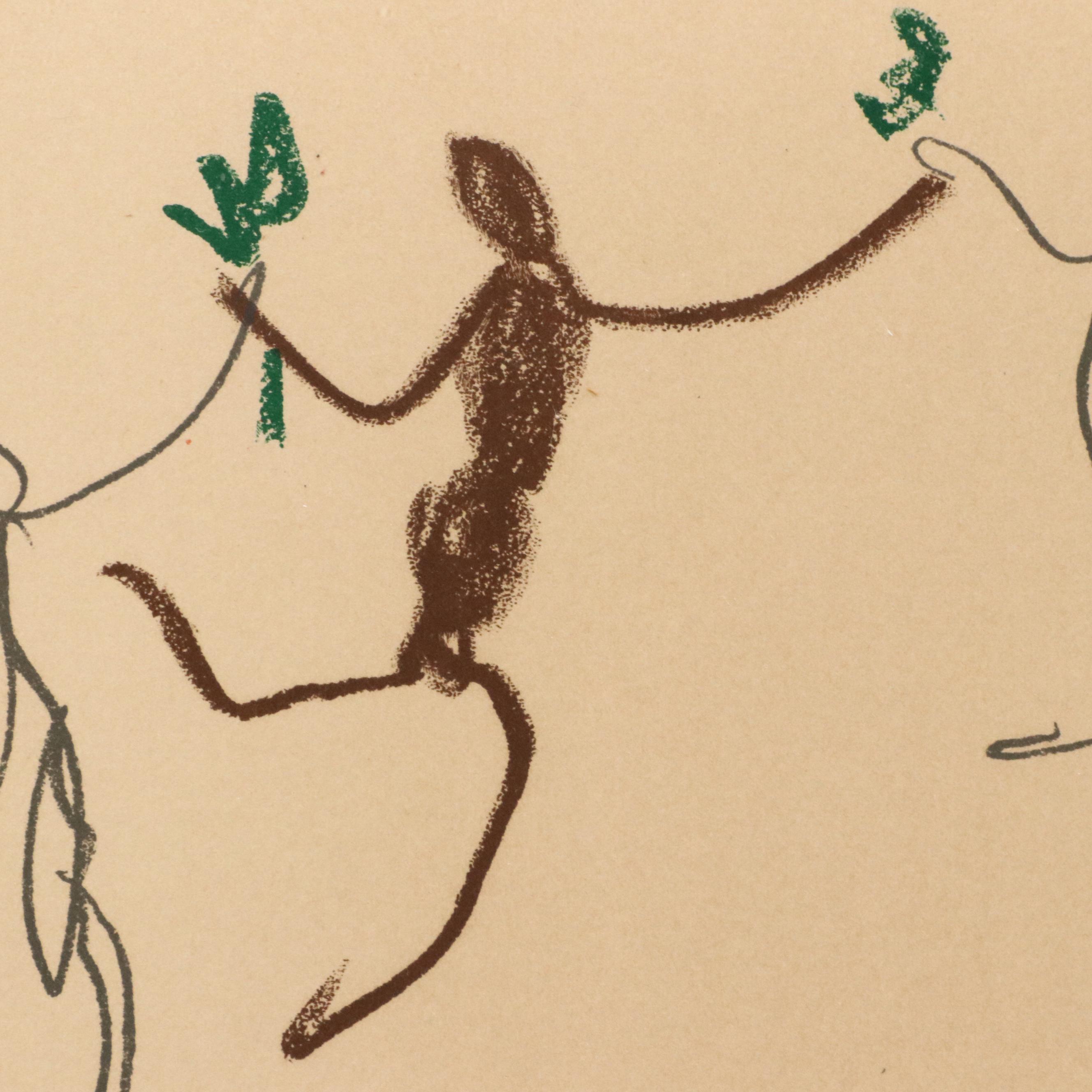 After Pablo Picasso Lithograph "Le Ronde de la Jeunesse," Circa 1965