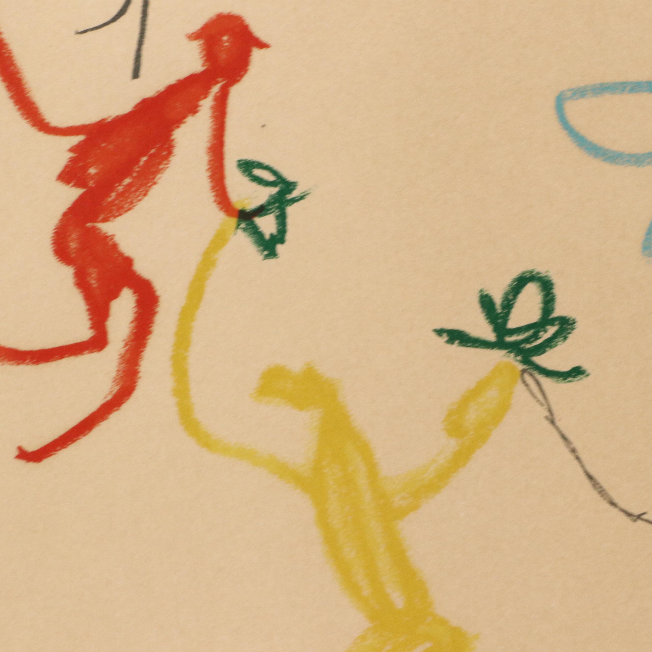 After Pablo Picasso Lithograph "Le Ronde de la Jeunesse," Circa 1965