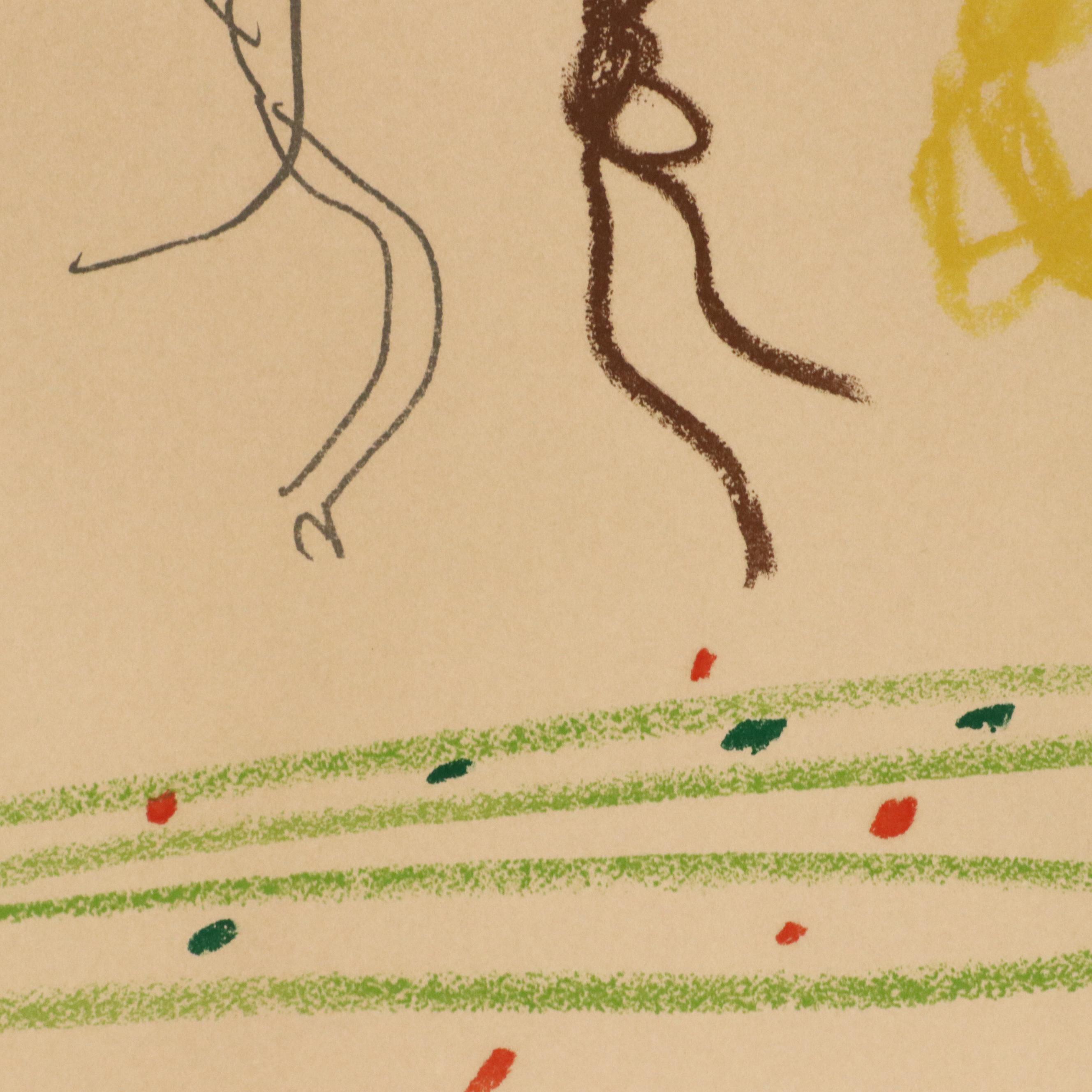 After Pablo Picasso Lithograph "Le Ronde de la Jeunesse," Circa 1965