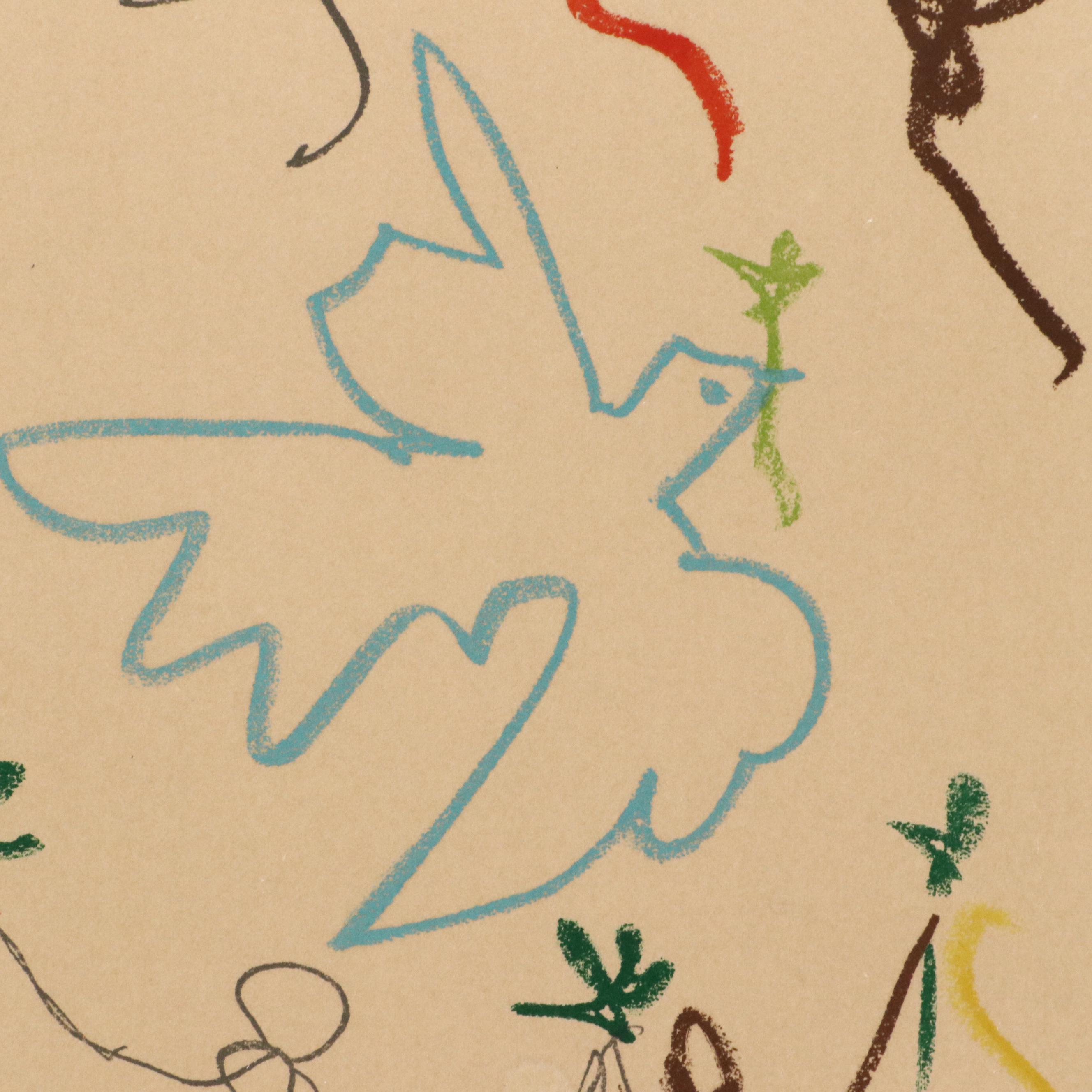 After Pablo Picasso Lithograph "Le Ronde de la Jeunesse," Circa 1965