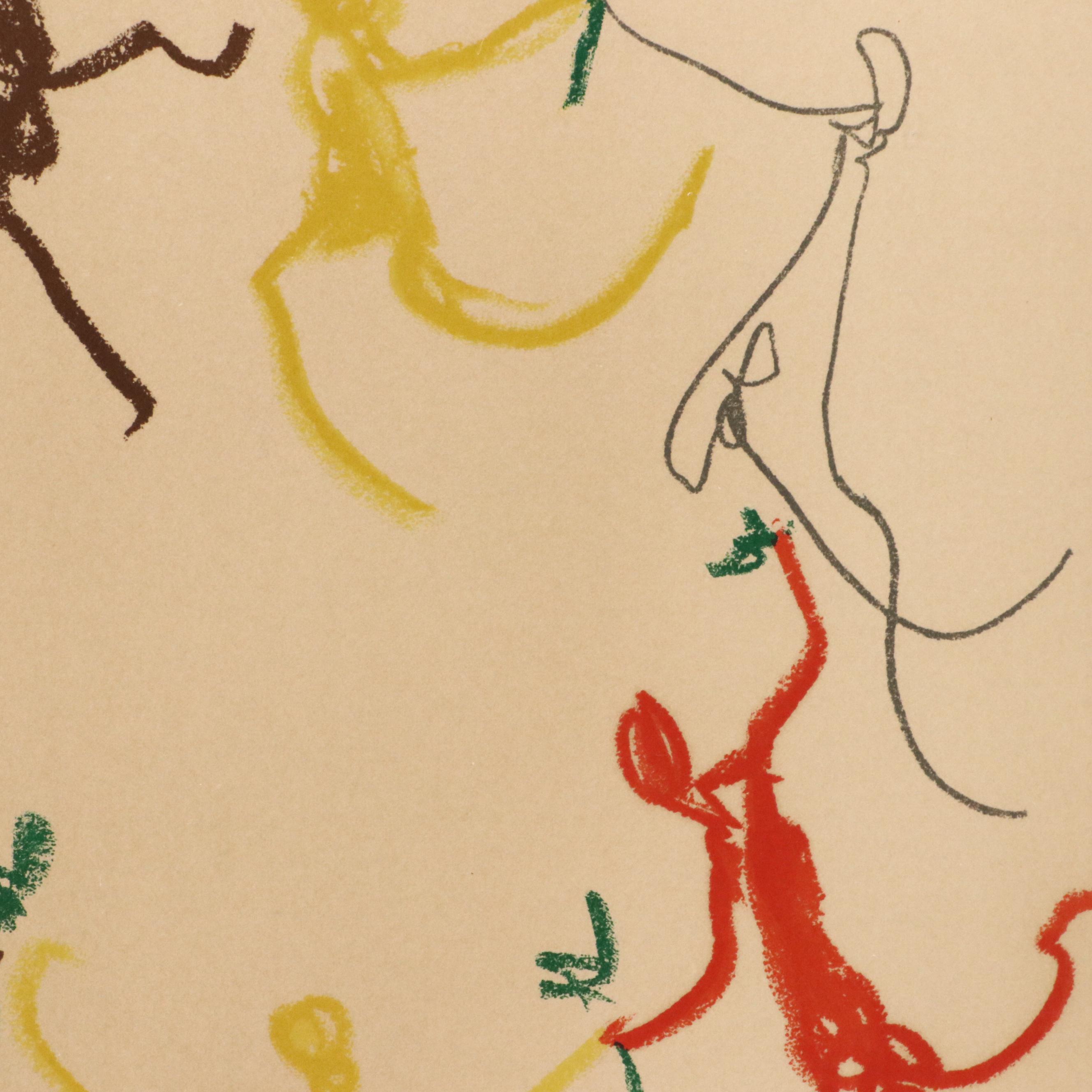 After Pablo Picasso Lithograph "Le Ronde de la Jeunesse," Circa 1965