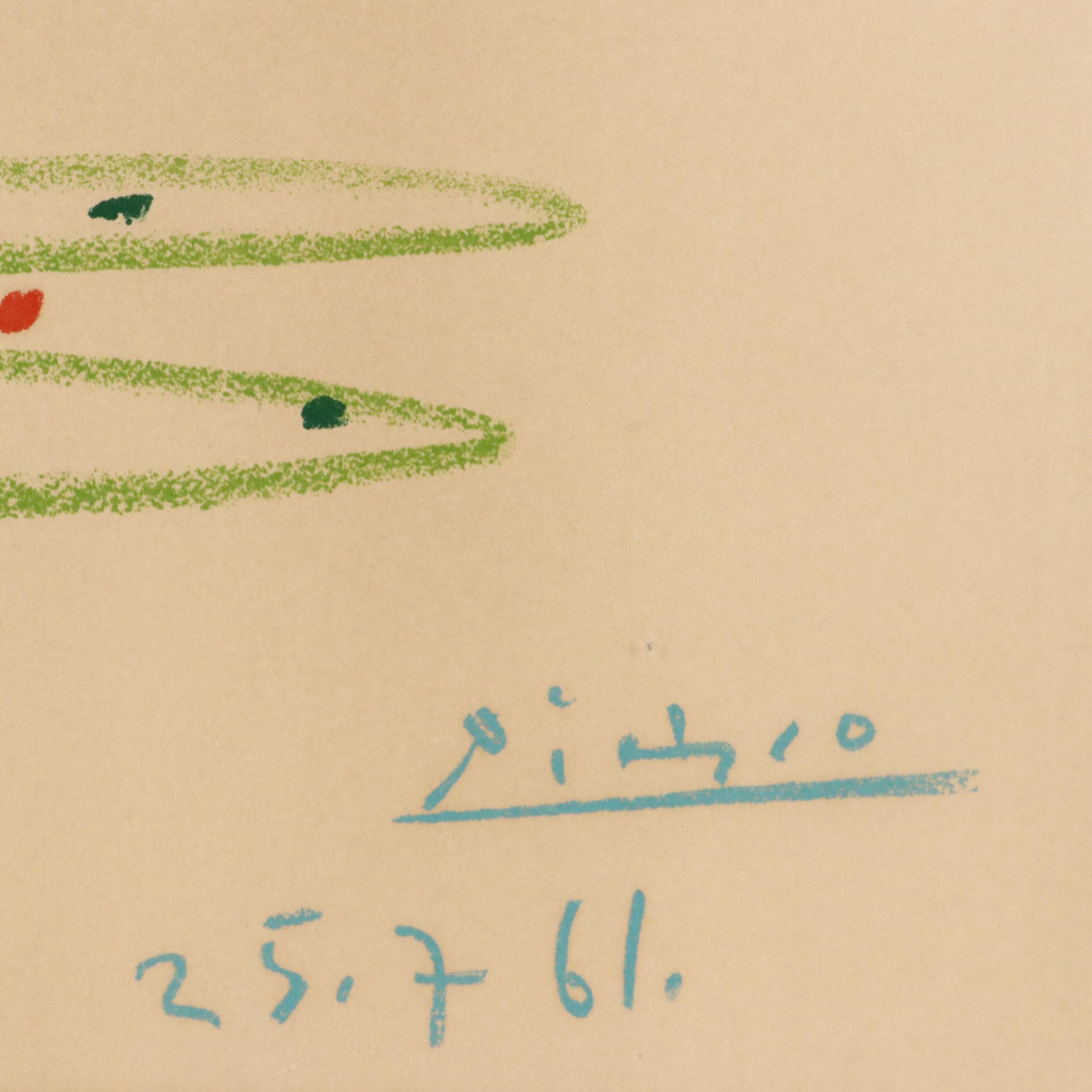 After Pablo Picasso Lithograph "Le Ronde de la Jeunesse," Circa 1965